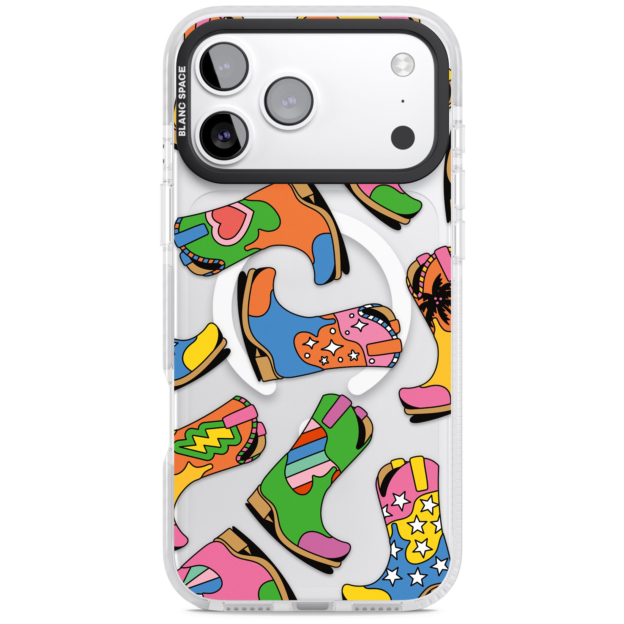 Starburst Boots iPhone 17 Pro Impact Pro Clear Phone Case
