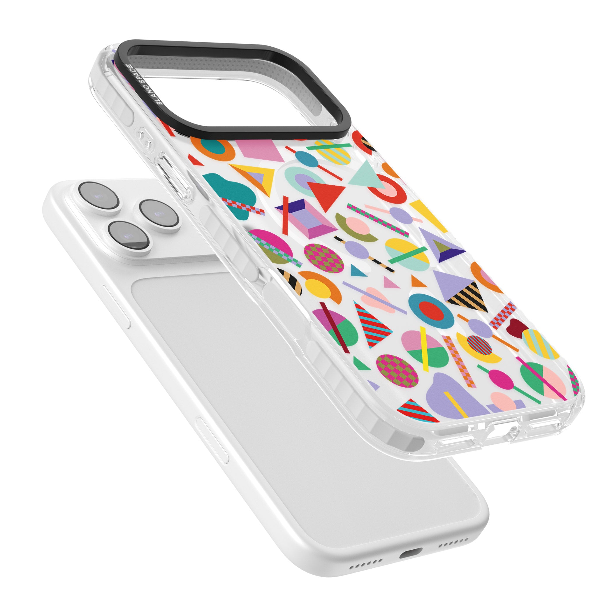 Retro Carnival Shapes iPhone 17 Pro Max Impact Pro Clear Phone Case Colours