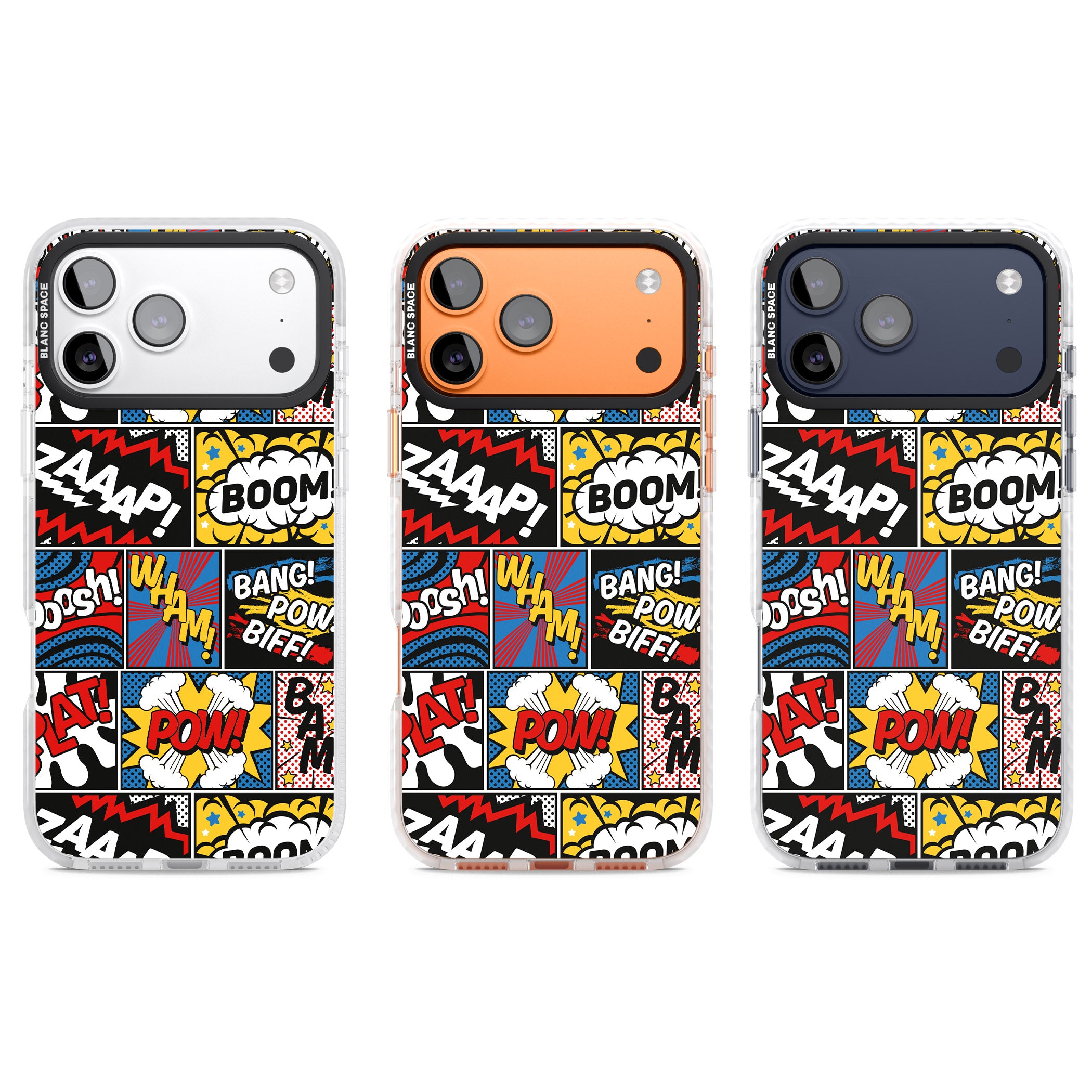 Onomatopoeia iPhone 17 Pro Impact Pro Clear Phone Case APT Impact Protection