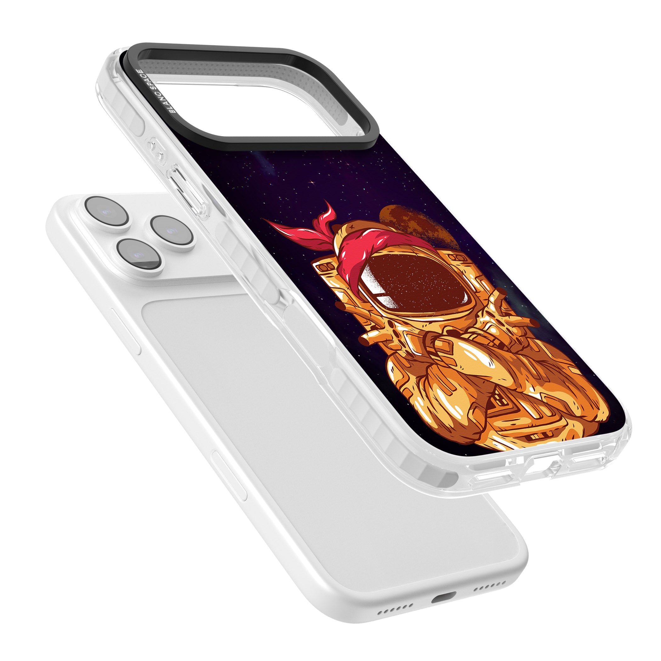 Space Gangster iPhone 17 Pro Impact Pro Clear Phone Case Colours