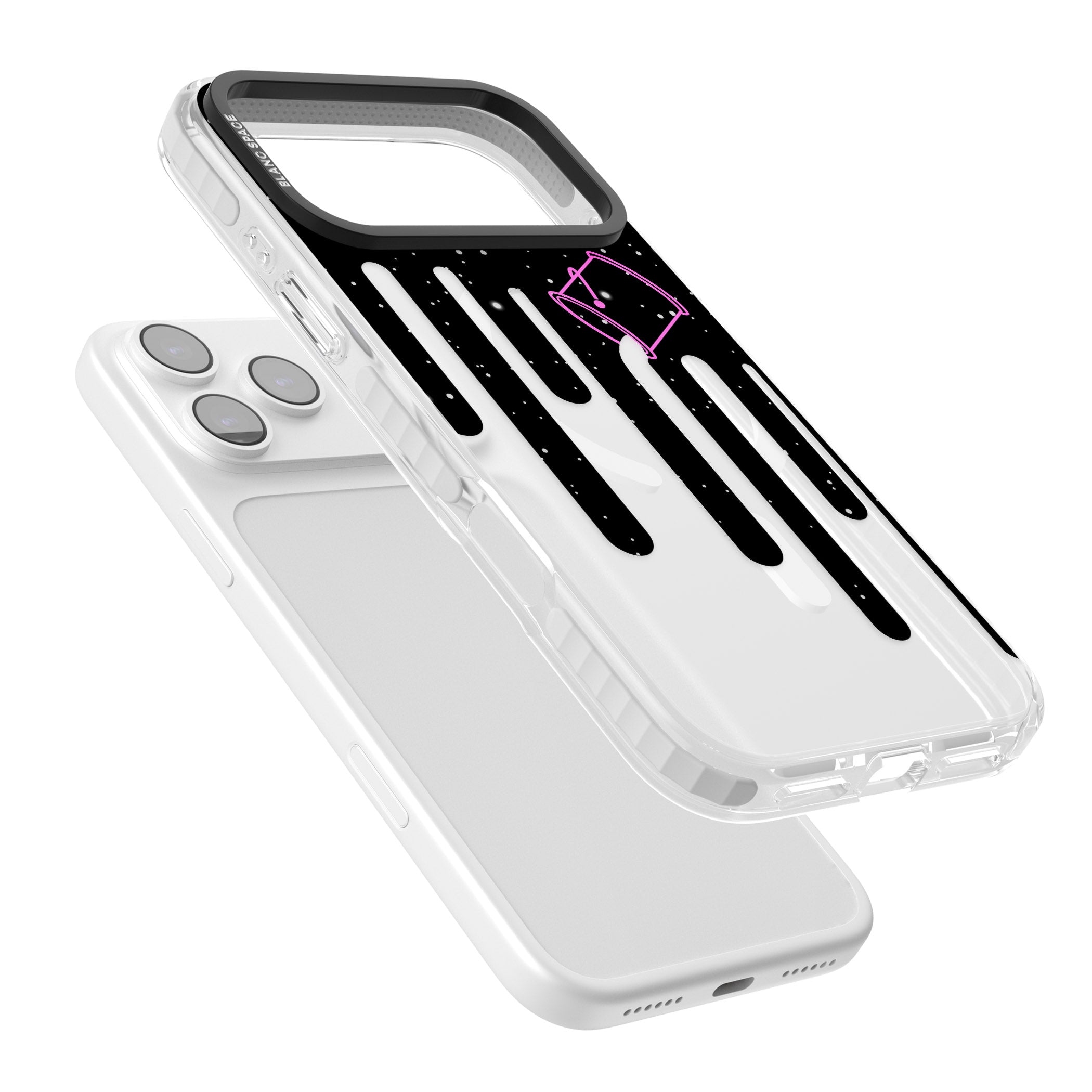Cosmic Drip iPhone 17 Pro Max Impact Pro Clear Phone Case Colours