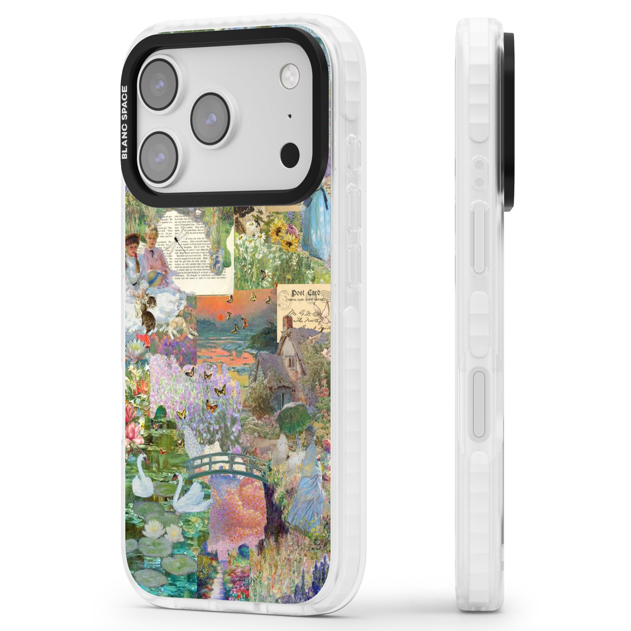 Artful Spring iPhone 17 Pro Impact Pro Clear Phone Case Side Profile