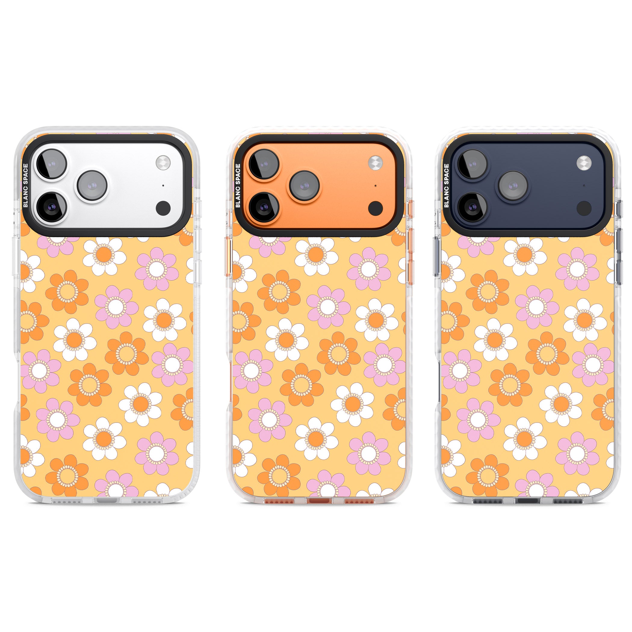 Sunny Flower Mix iPhone 17 Pro Impact Pro Clear Phone Case APT Impact Protection