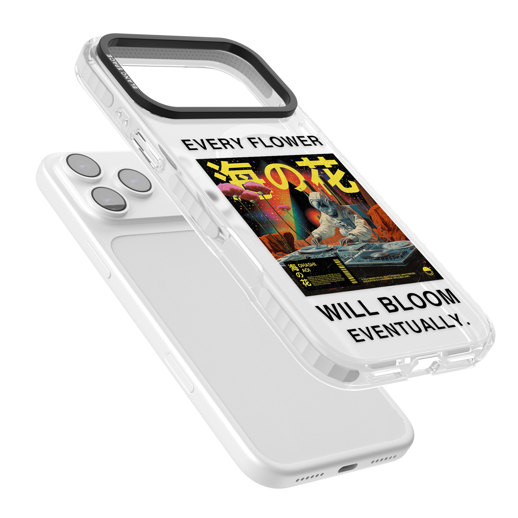 Every Flower Will Bloom Eventually iPhone 17 Pro Impact Pro Clear Phone Case Colours