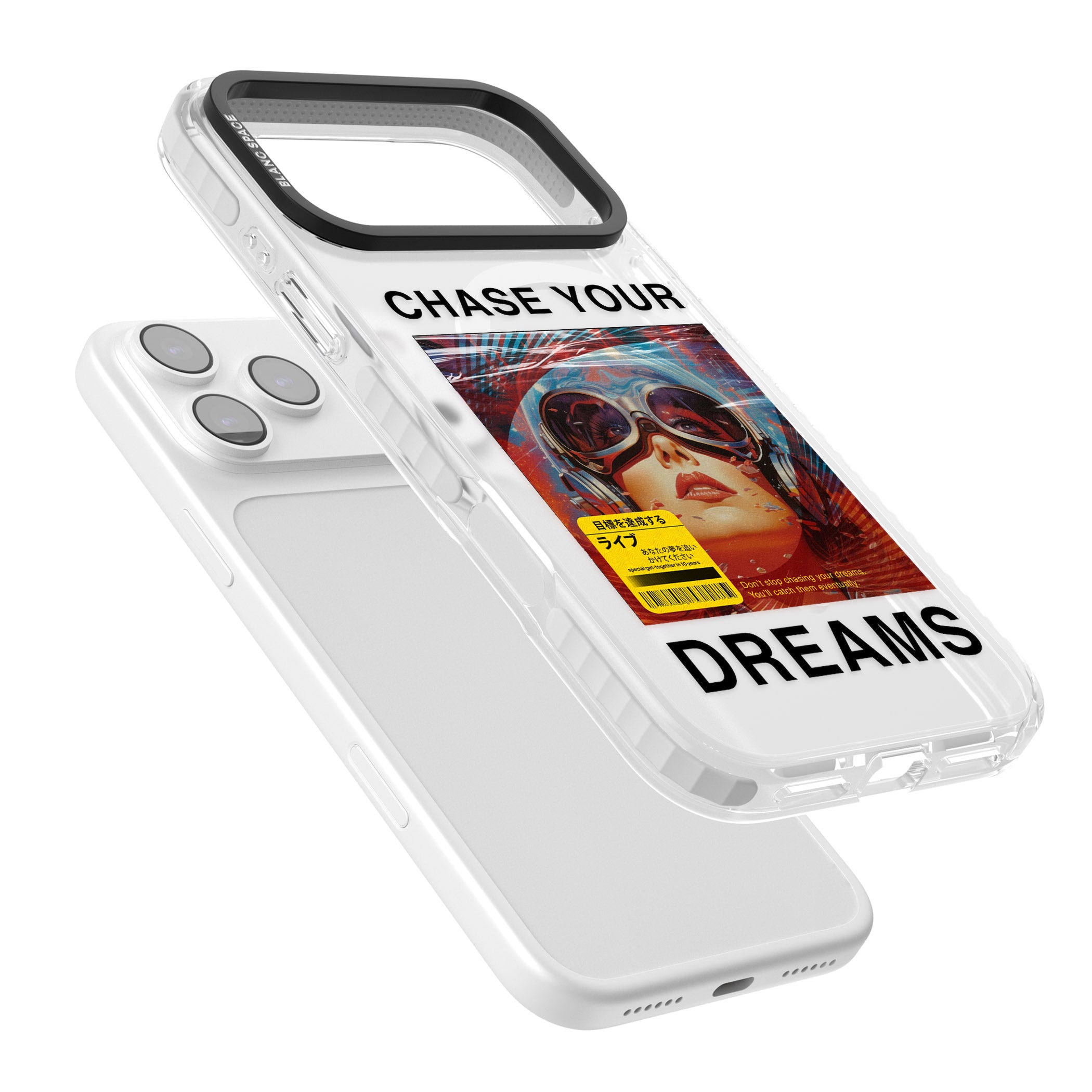 Chase Your Dreams iPhone 17 Pro Impact Pro Clear Phone Case Colours