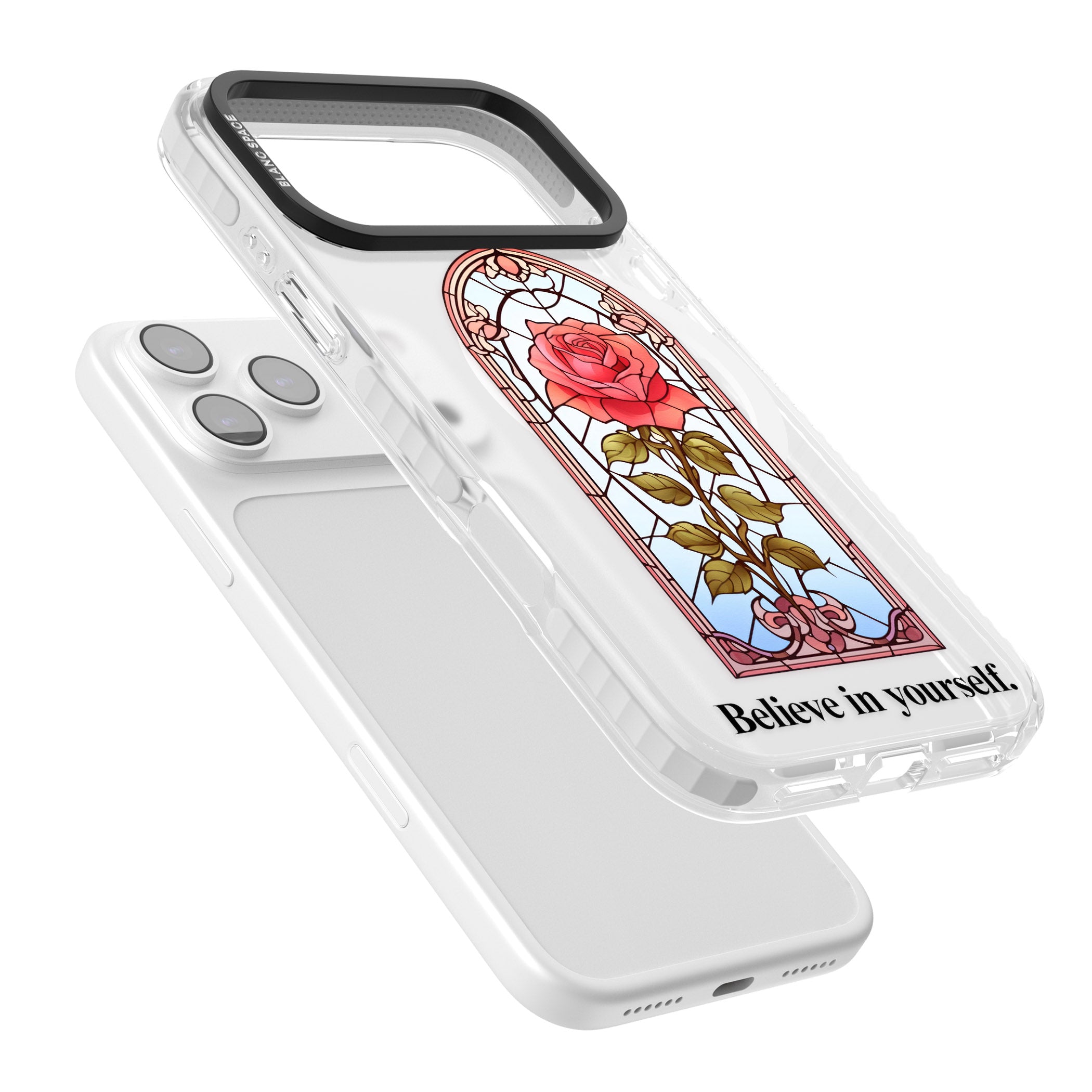 Believe In Yourself iPhone 17 Pro Impact Pro Clear Phone Case Colours