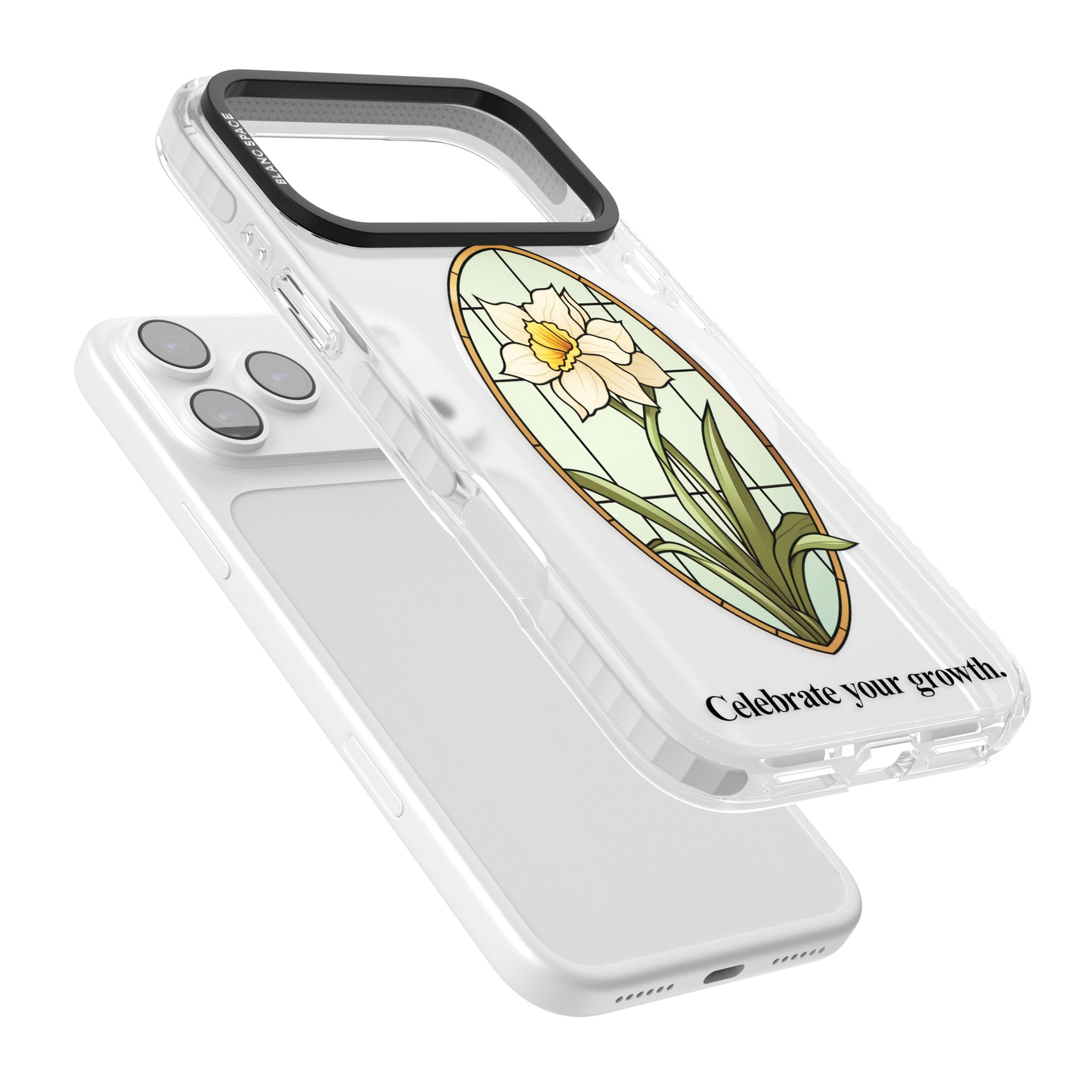 Celebrate Your Growth iPhone 17 Pro Impact Pro Clear Phone Case Colours