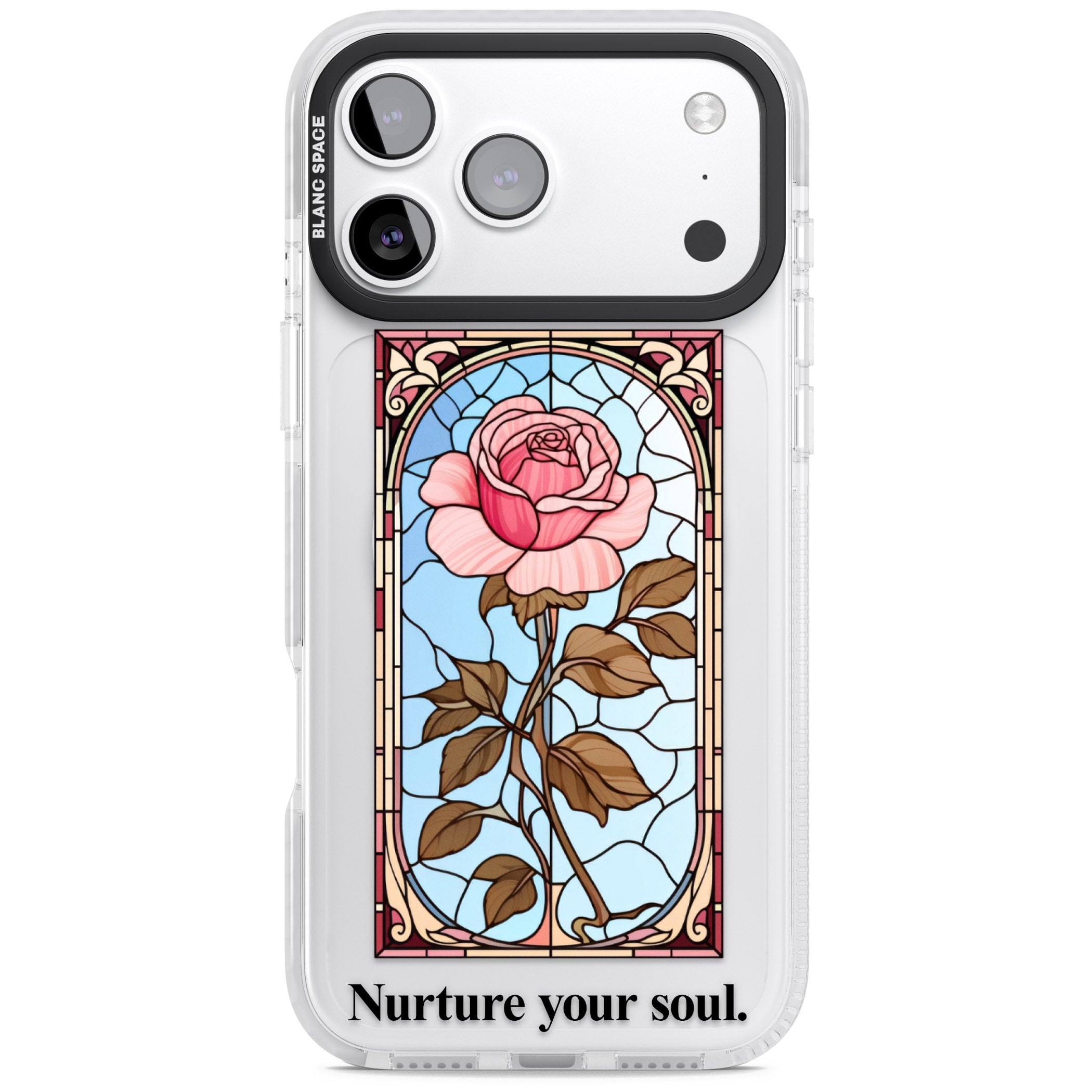 Nurture Your Soul iPhone 17 Pro Impact Pro Clear Phone Case