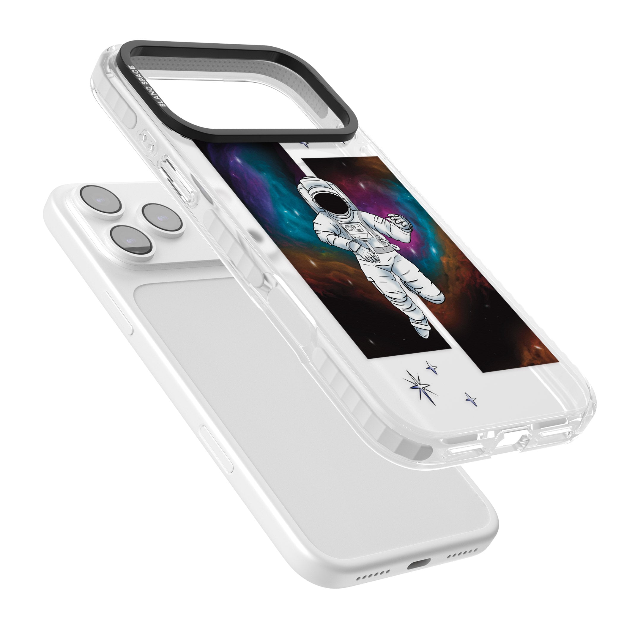 Escape The Nebula iPhone 17 Pro Impact Pro Clear Phone Case Colours