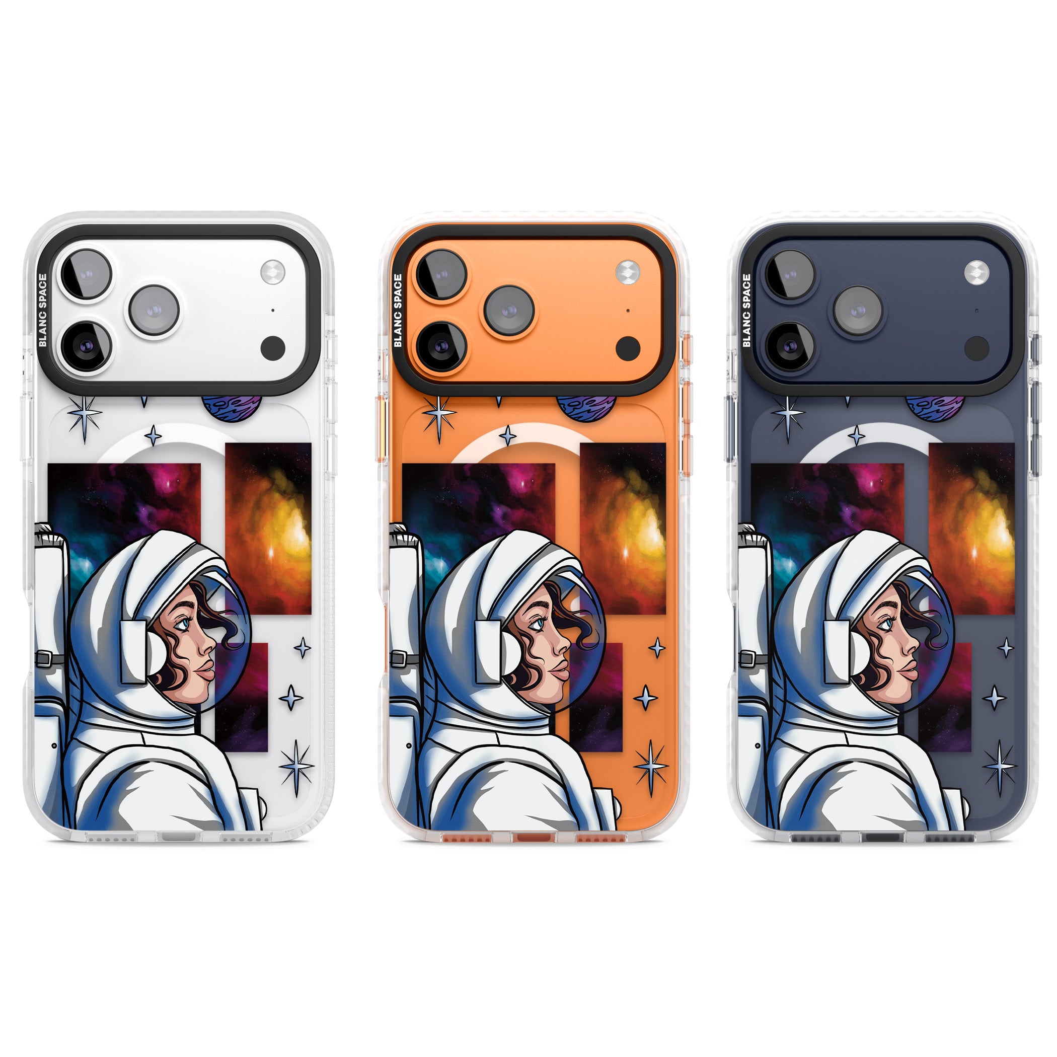 Cosmic Ambition iPhone 17 Pro Impact Pro Clear Phone Case APT Impact Protection