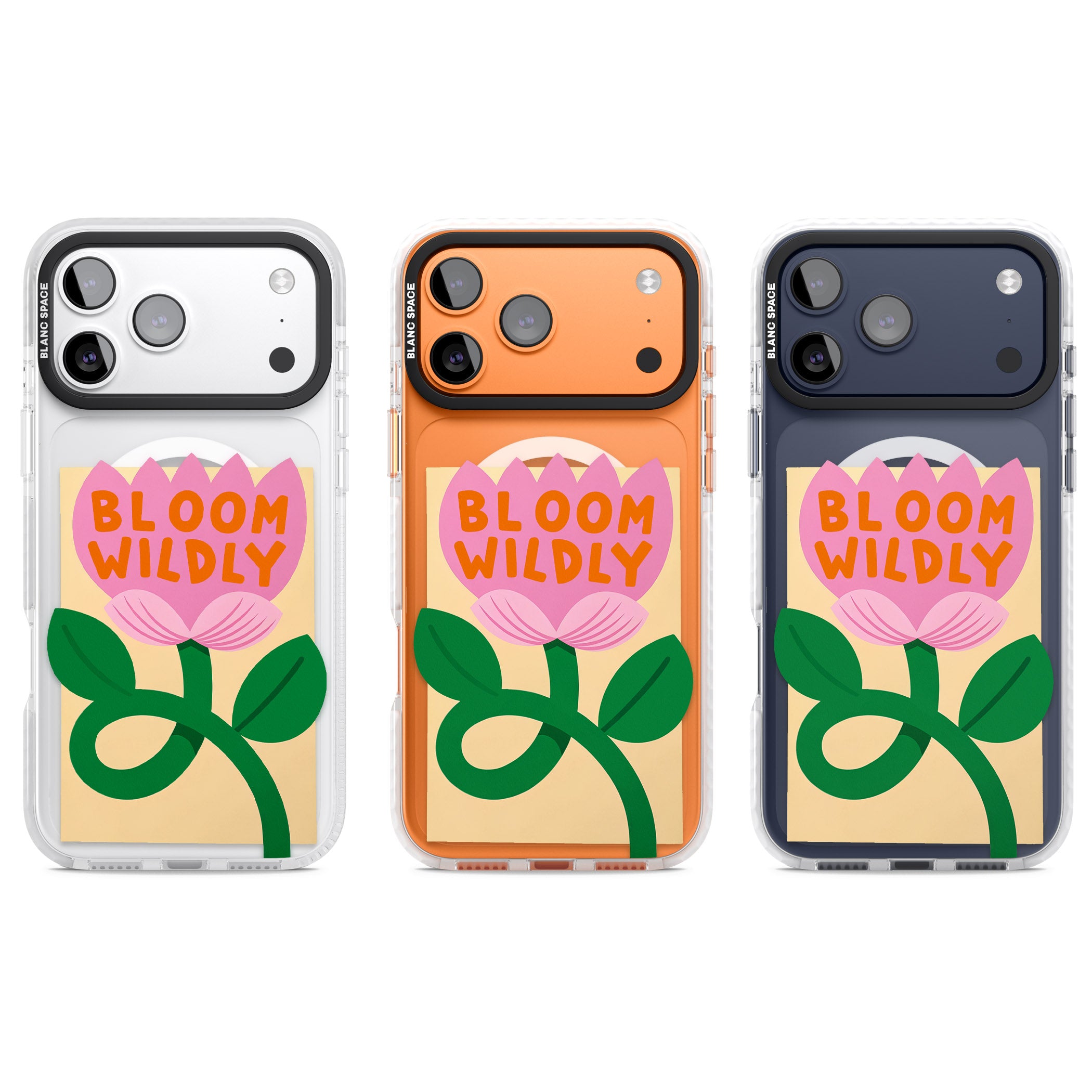 Bloom Wildly iPhone 17 Pro Impact Pro Clear Phone Case APT Impact Protection