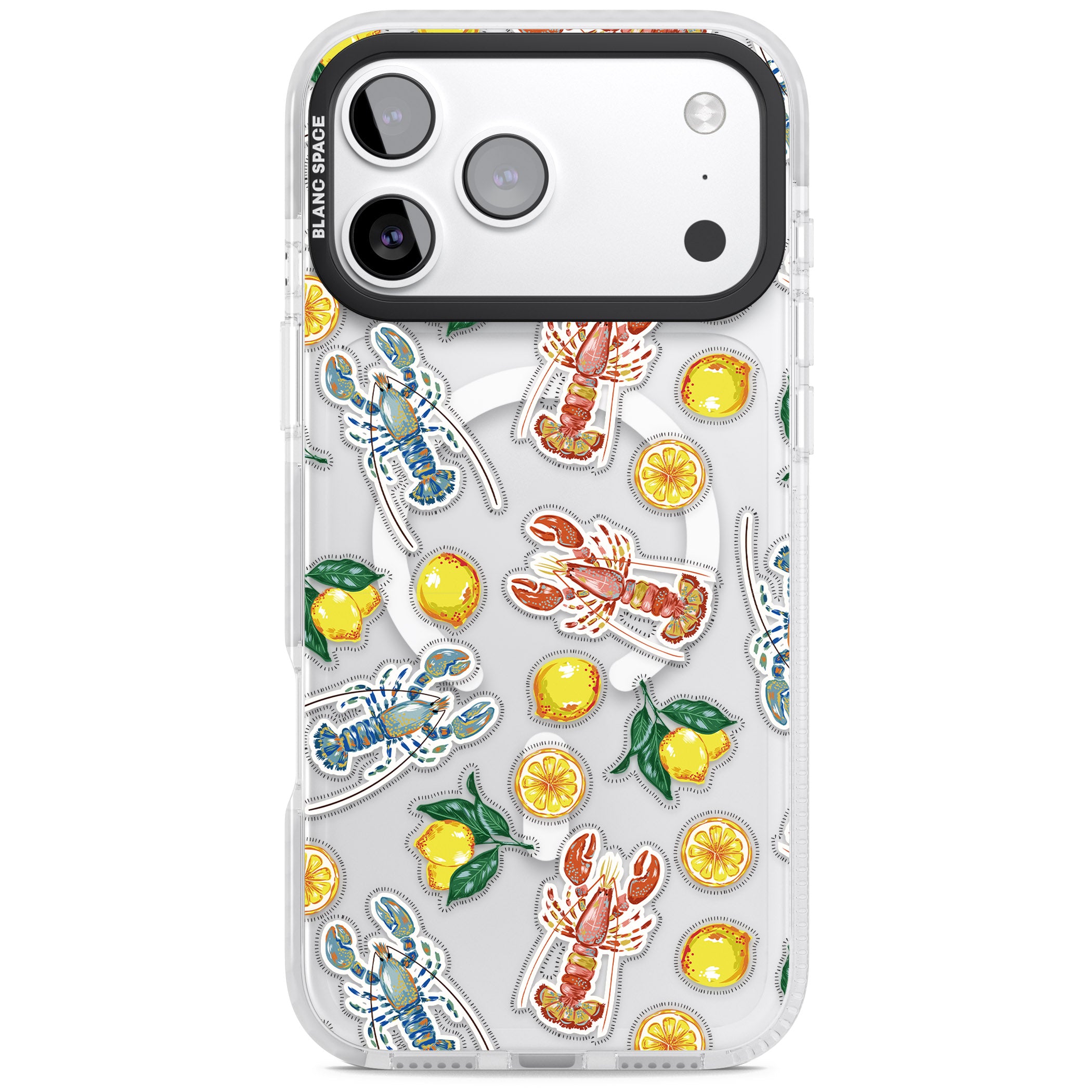 Lemons & Lobsters iPhone 17 Pro Max Impact Pro Clear Phone Case