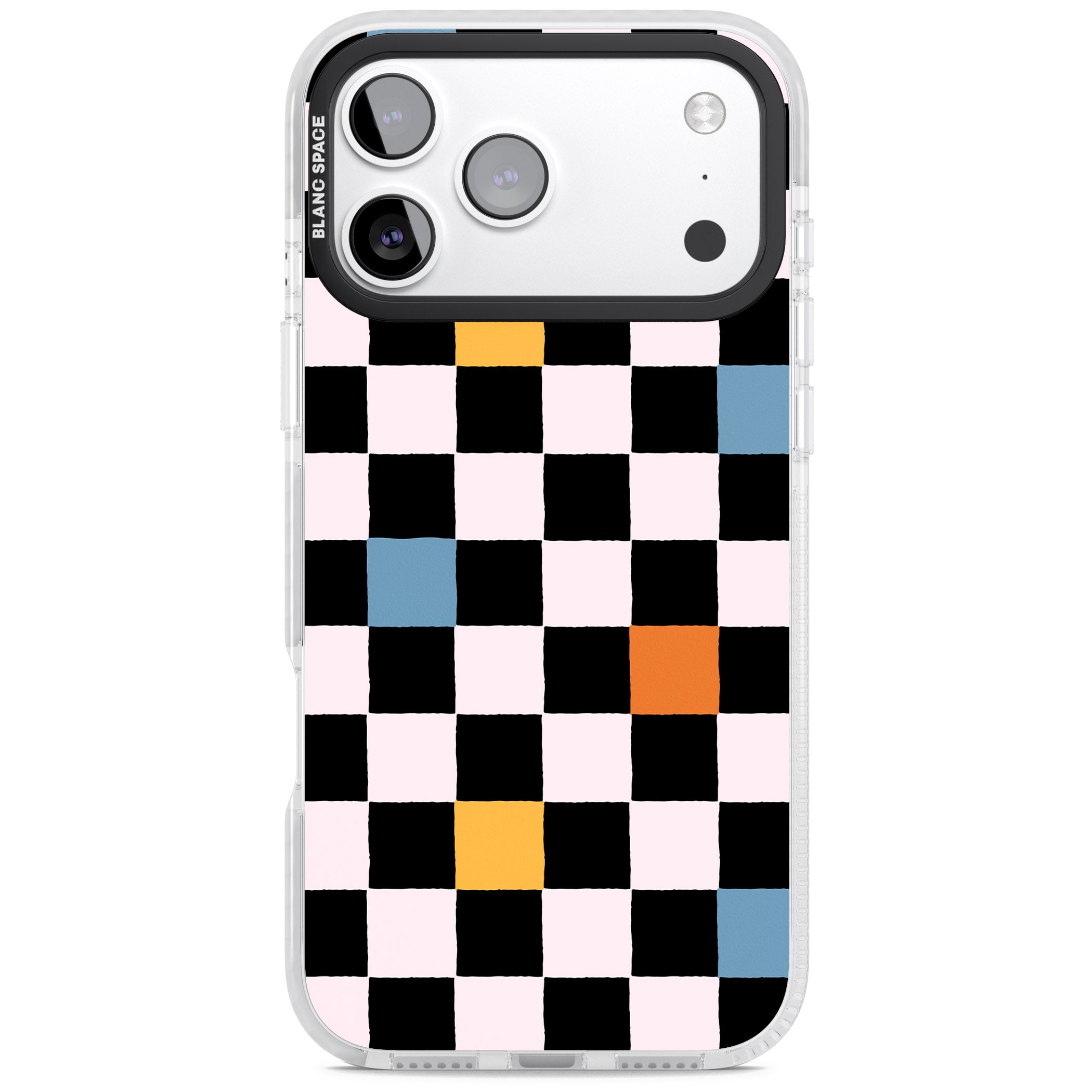 Vibrant Retro Checkered iPhone 17 Pro Max Impact Pro Clear Phone Case