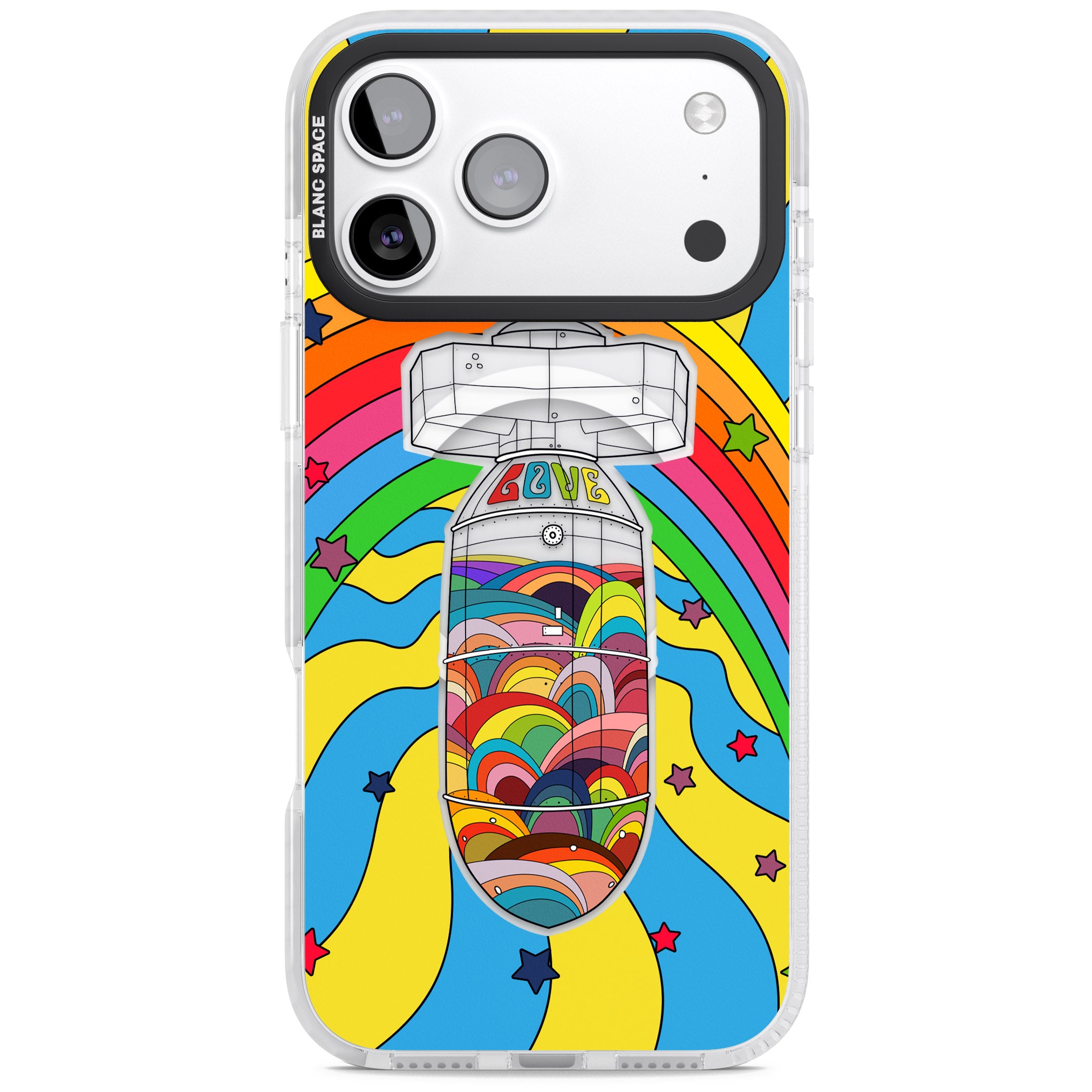 Love Bomb iPhone 17 Pro Max Impact Pro Clear Phone Case