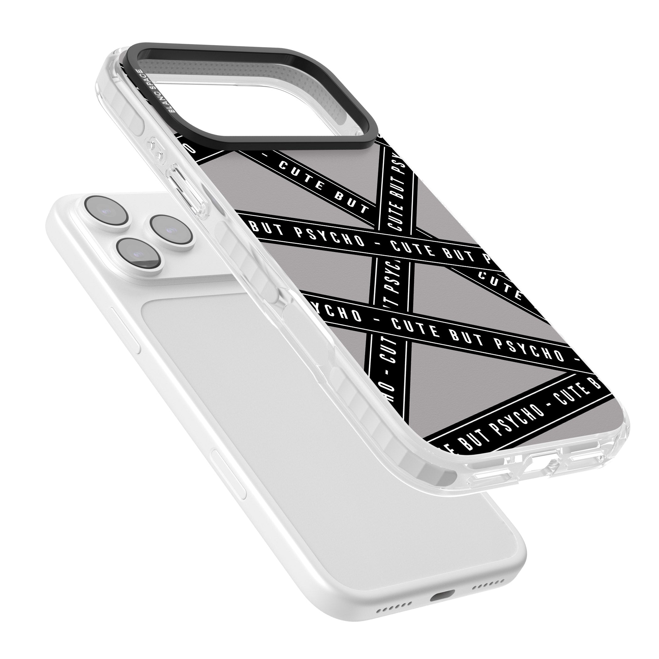 Cute But Psycho iPhone 17 Pro Impact Pro Clear Phone Case Colours