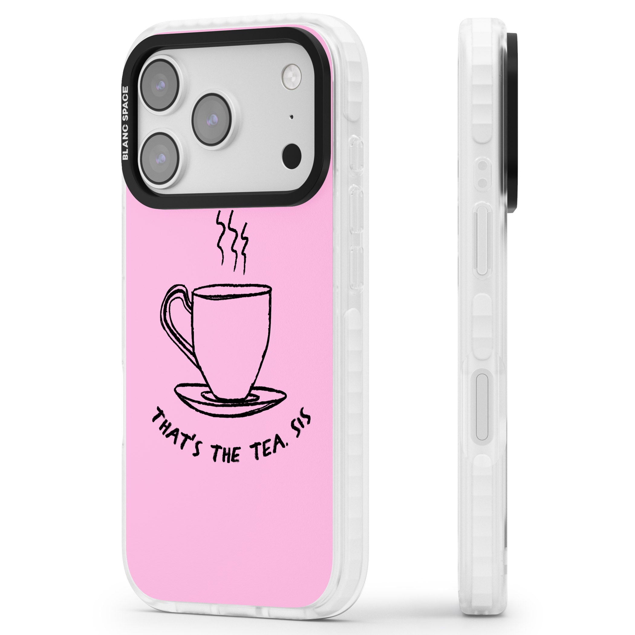 That'S The Tea Sis iPhone 17 Pro Max Impact Pro Clear Phone Case Side Profile
