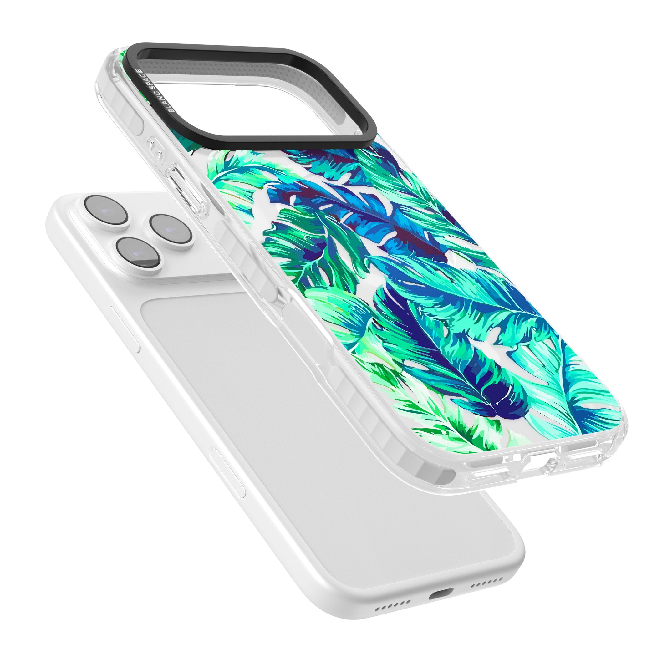 Tropical Palms iPhone 17 Pro Impact Pro Clear Phone Case Colours