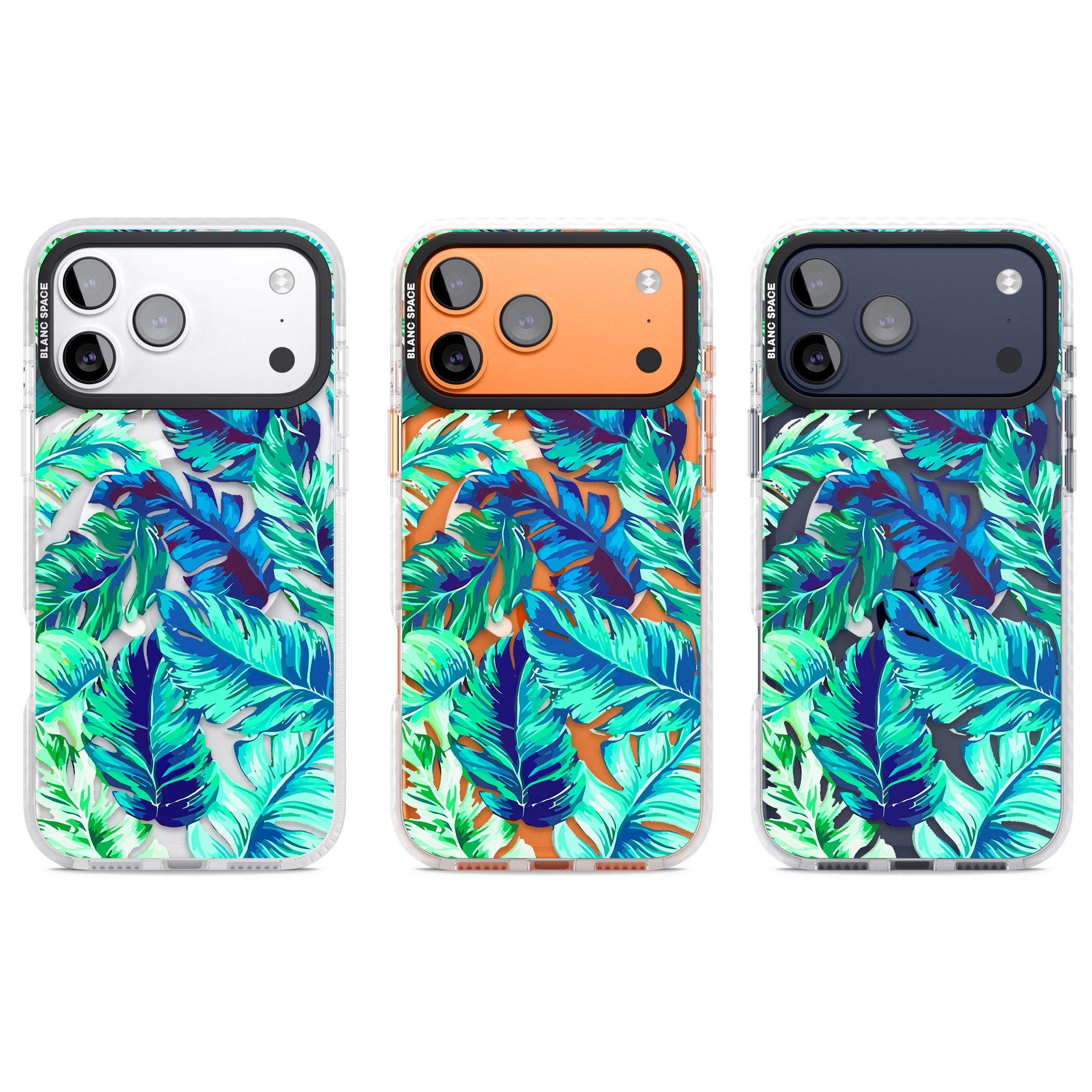 Tropical Palms iPhone 17 Pro Impact Pro Clear Phone Case APT Impact Protection