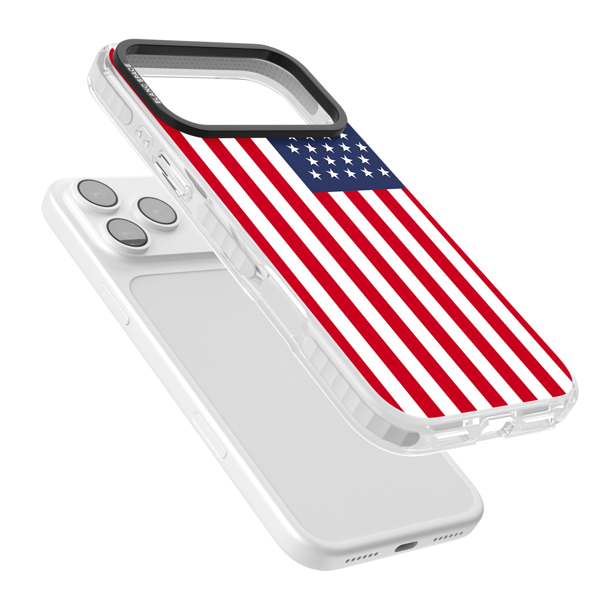 American Flag iPhone 17 Pro Impact Pro Clear Phone Case Colours