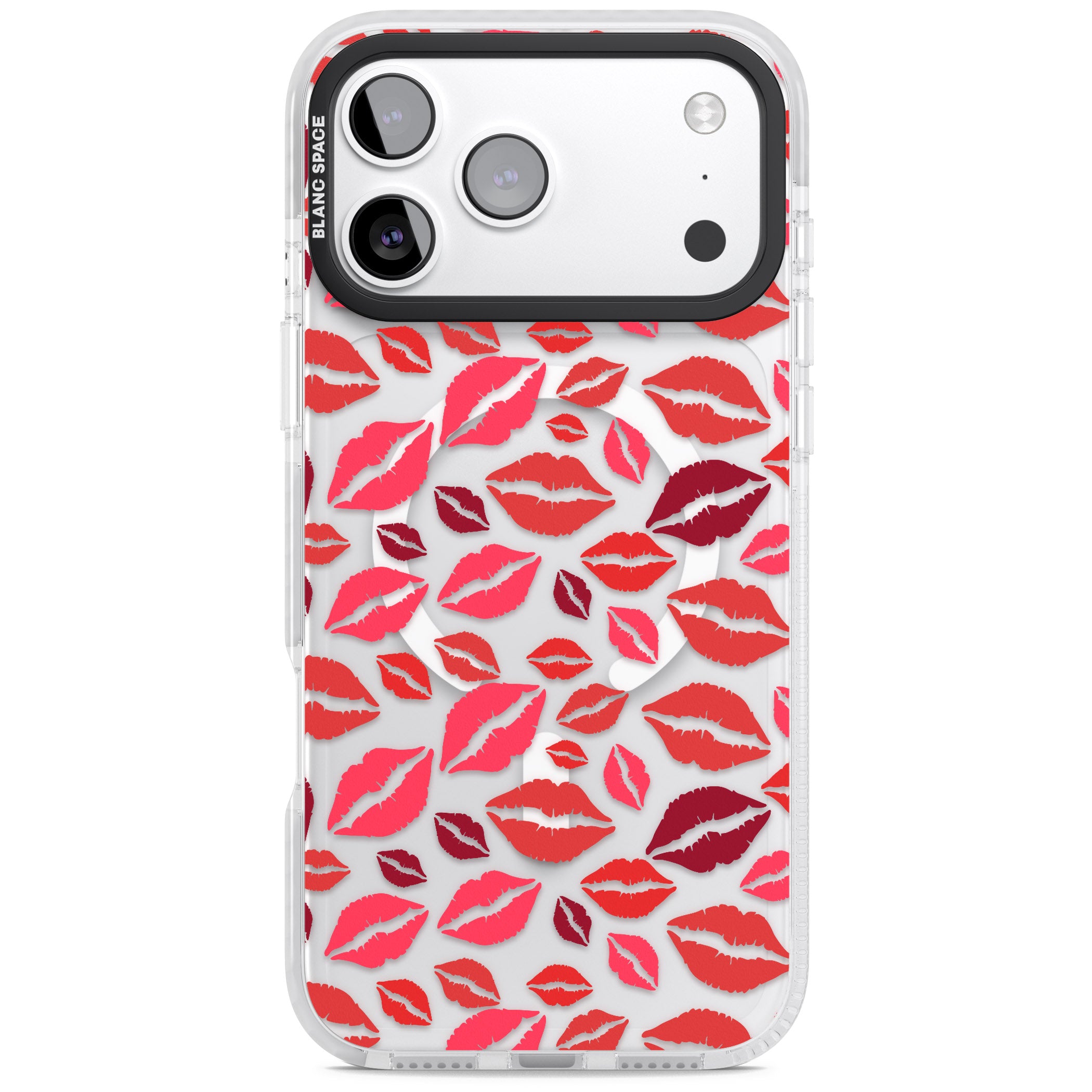 Lips Pattern iPhone 17 Pro Max Impact Pro Clear Phone Case