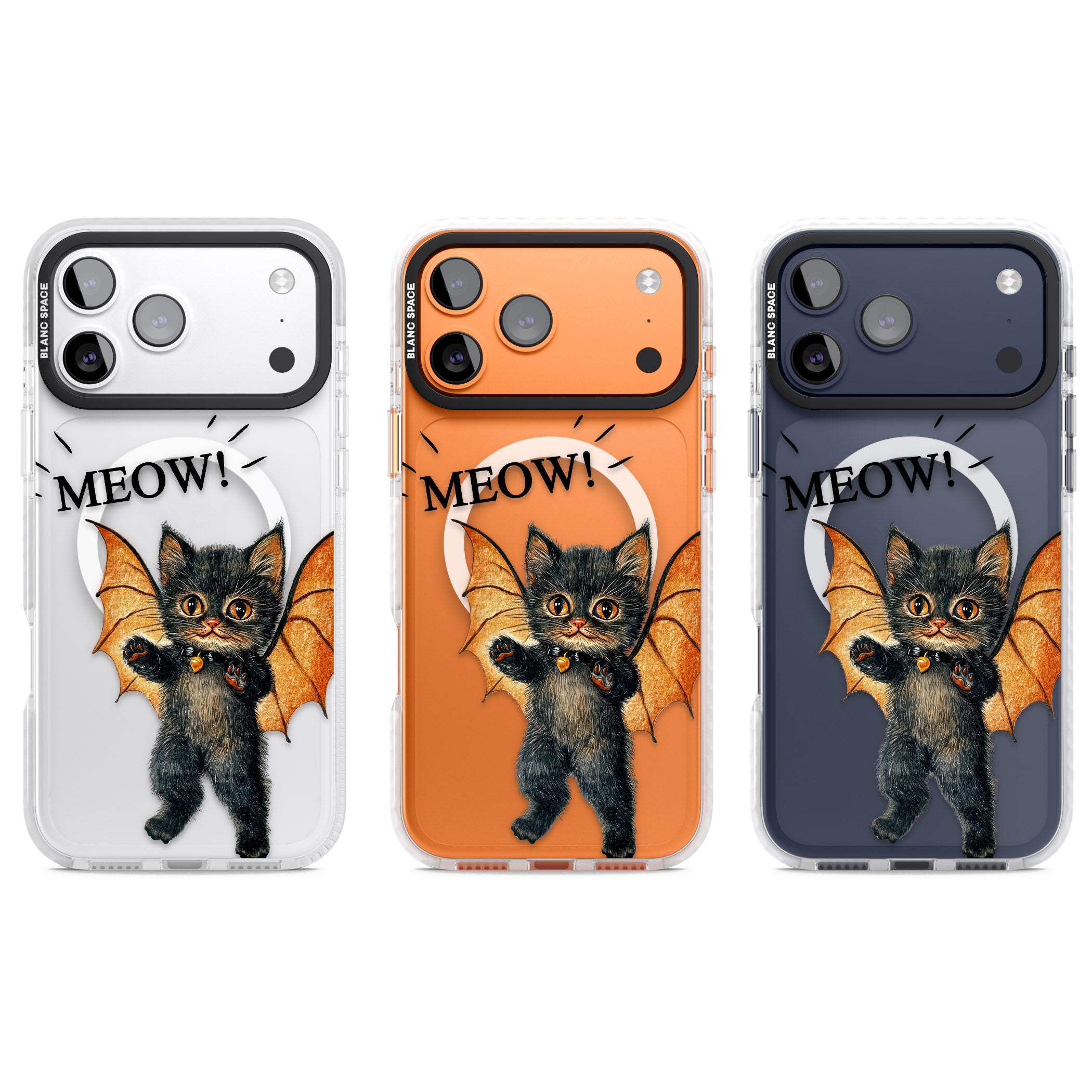 Meow iPhone 17 Pro Impact Pro Clear Phone Case APT Impact Protection