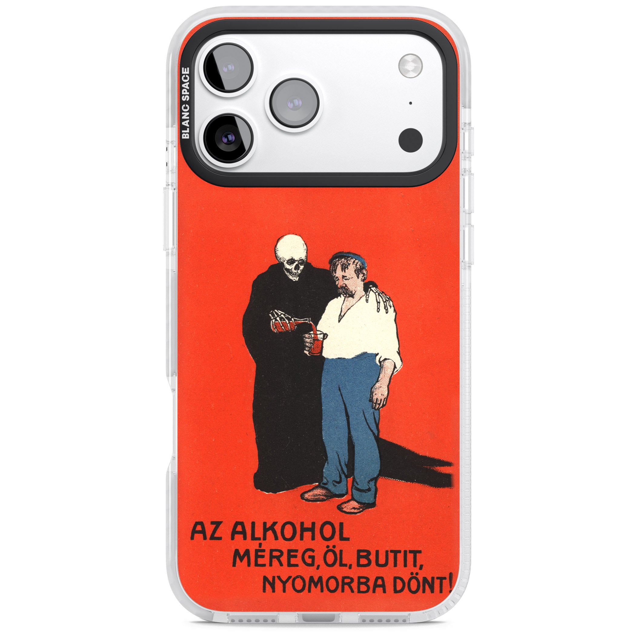 Az Alkohol Poster iPhone 17 Pro Max Impact Pro Clear Phone Case