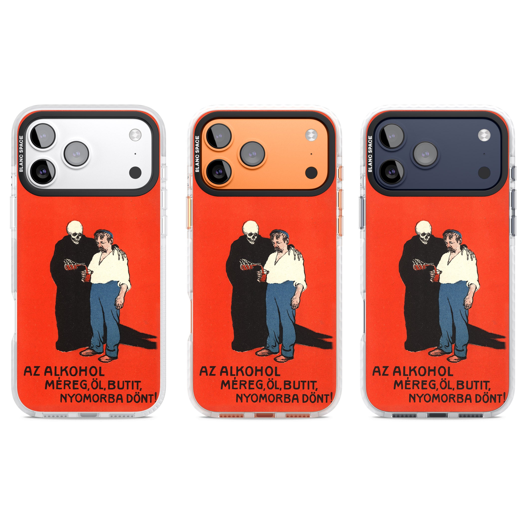 Az Alkohol Poster iPhone 17 Pro Impact Pro Clear Phone Case APT Impact Protection