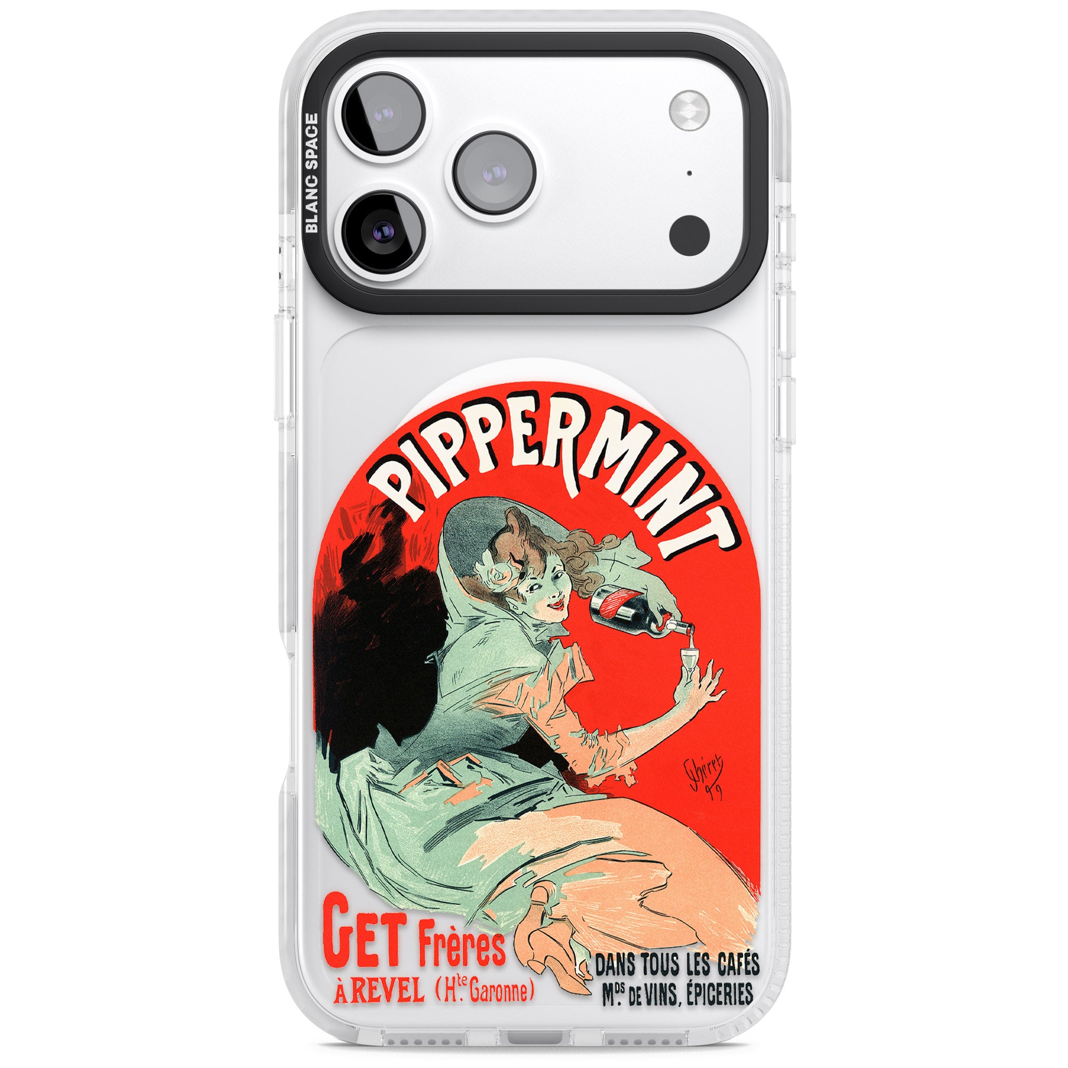 Pippermint Poster iPhone 17 Pro Impact Pro Clear Phone Case