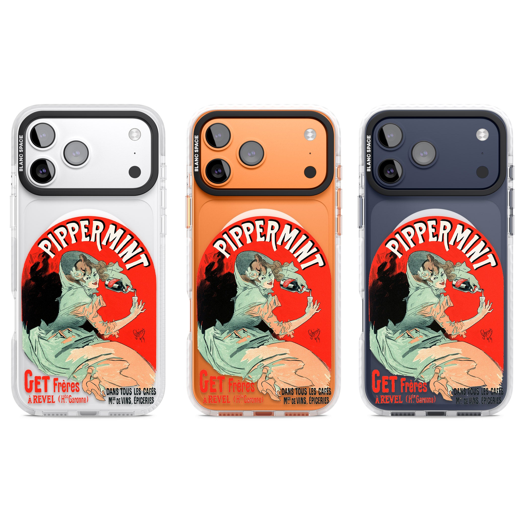 Pippermint Poster iPhone 17 Pro Impact Pro Clear Phone Case APT Impact Protection