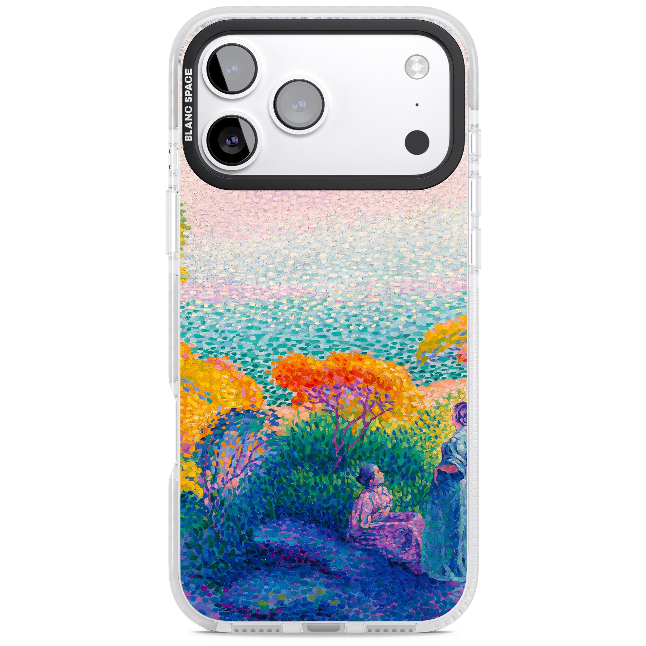 Two Women by the Shore iPhone 17 Pro Impact Pro Clear Phone Case