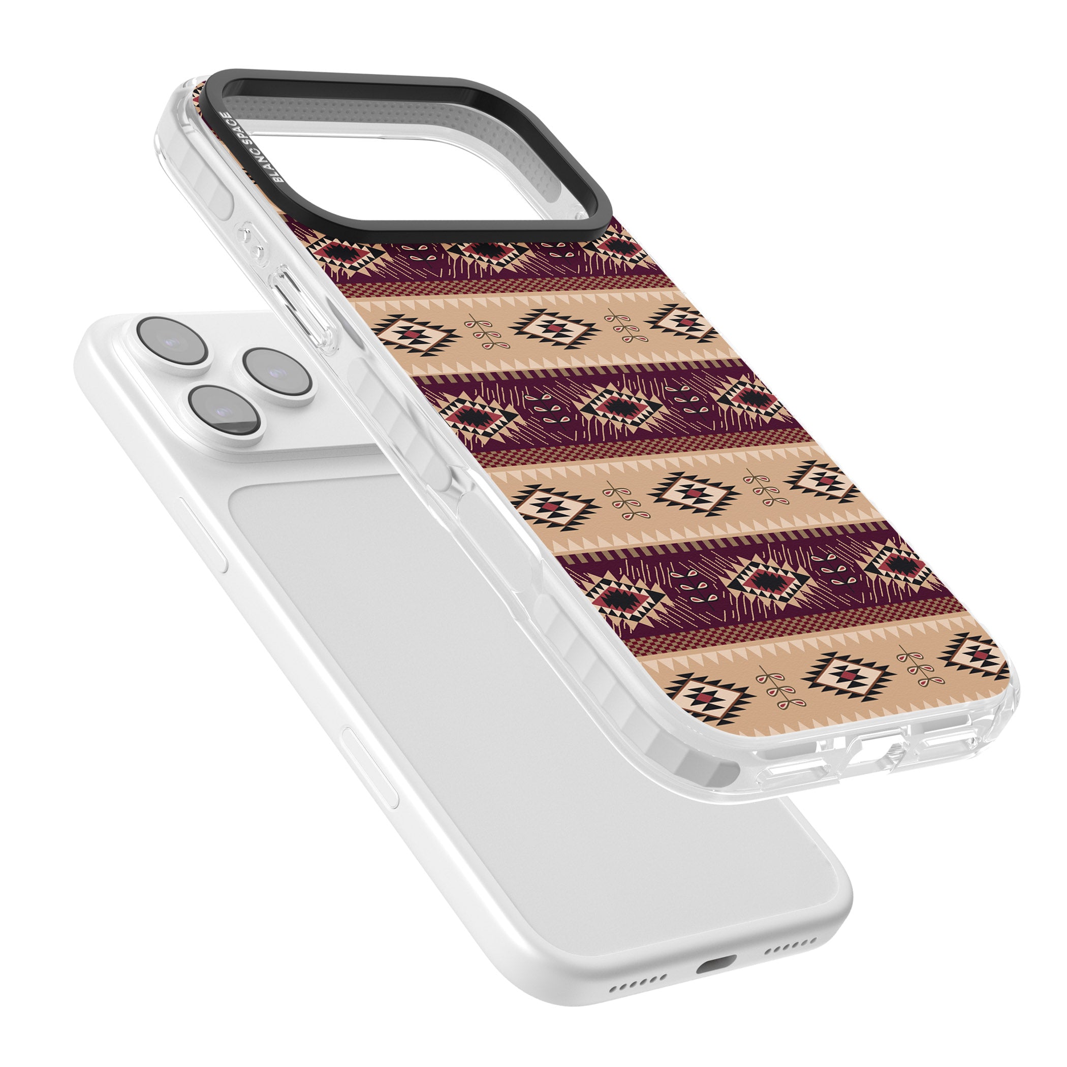 Western Poncho iPhone 17 Pro Impact Pro Clear Phone Case Colours