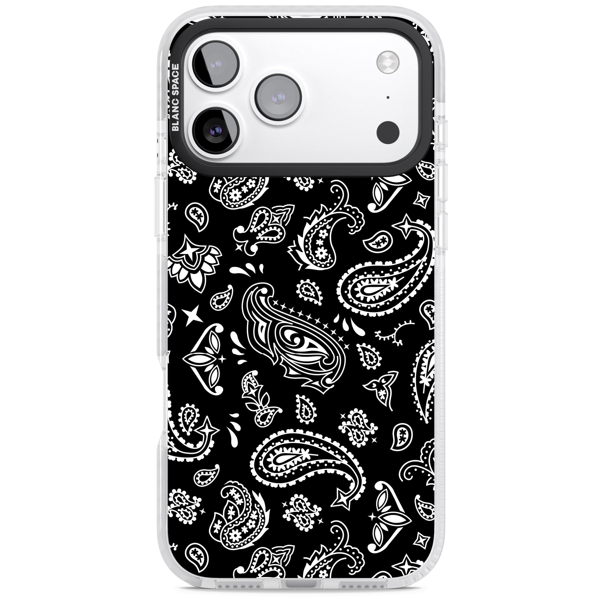 Black Bandana iPhone 17 Pro Impact Pro Clear Phone Case