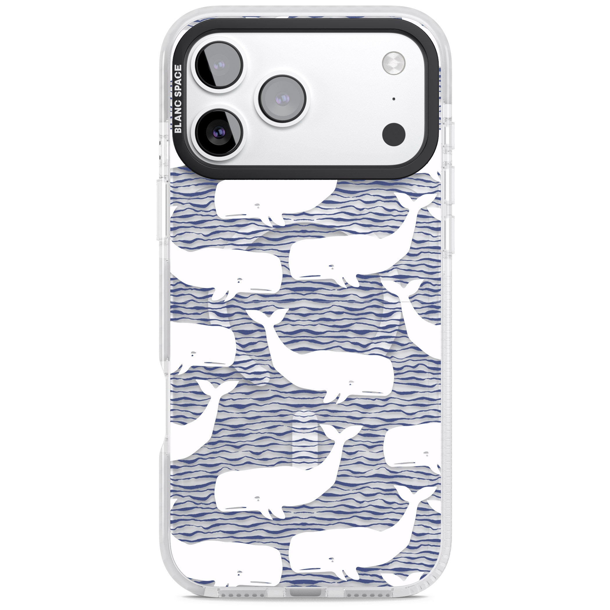 Whale Wave iPhone 17 Pro Impact Pro Clear Phone Case