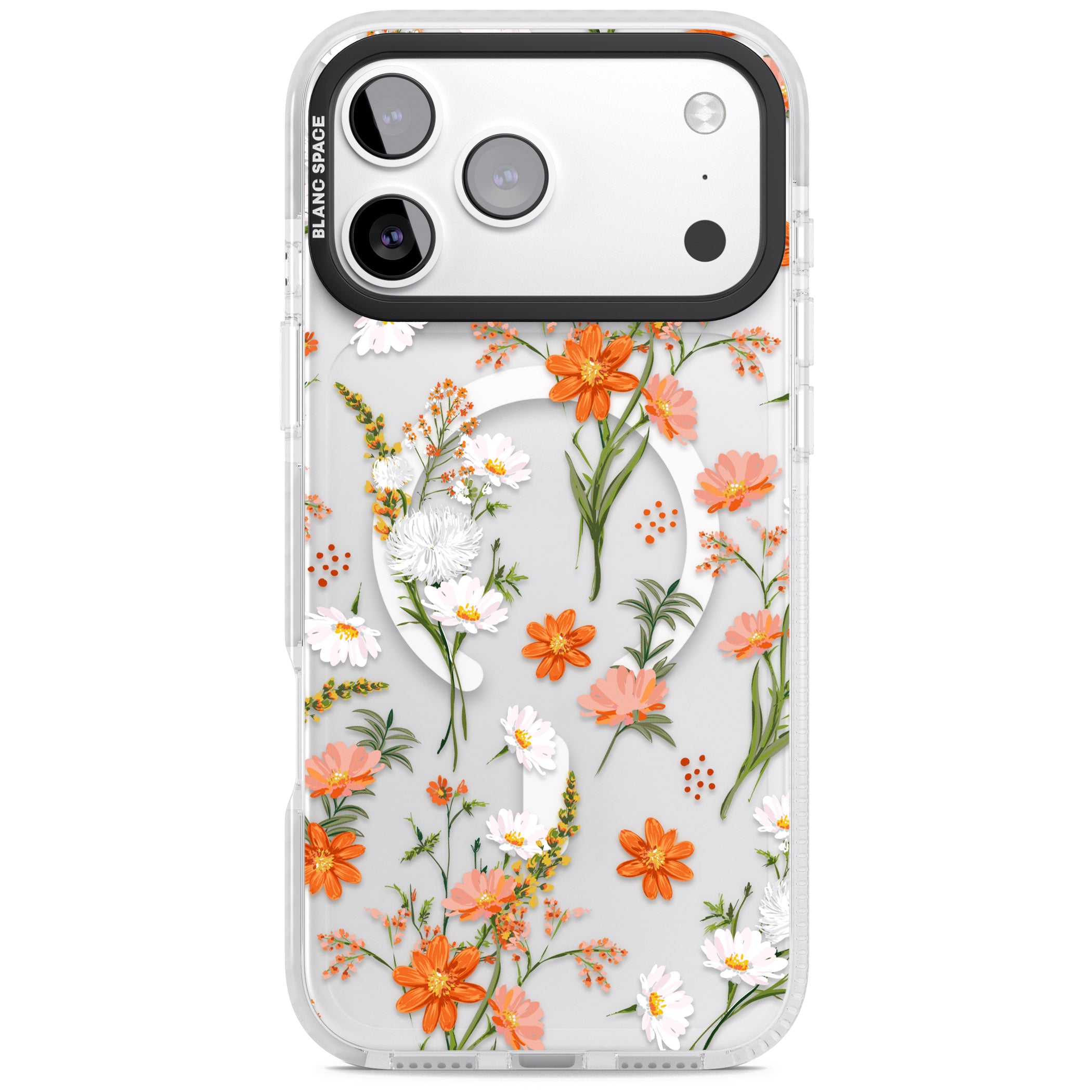 Sunset Wildflowers iPhone 17 Pro Impact Pro Clear Phone Case