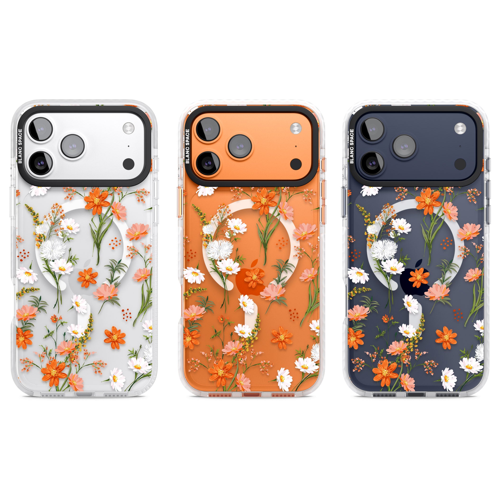 Sunset Wildflowers iPhone 17 Pro Impact Pro Clear Phone Case APT Impact Protection