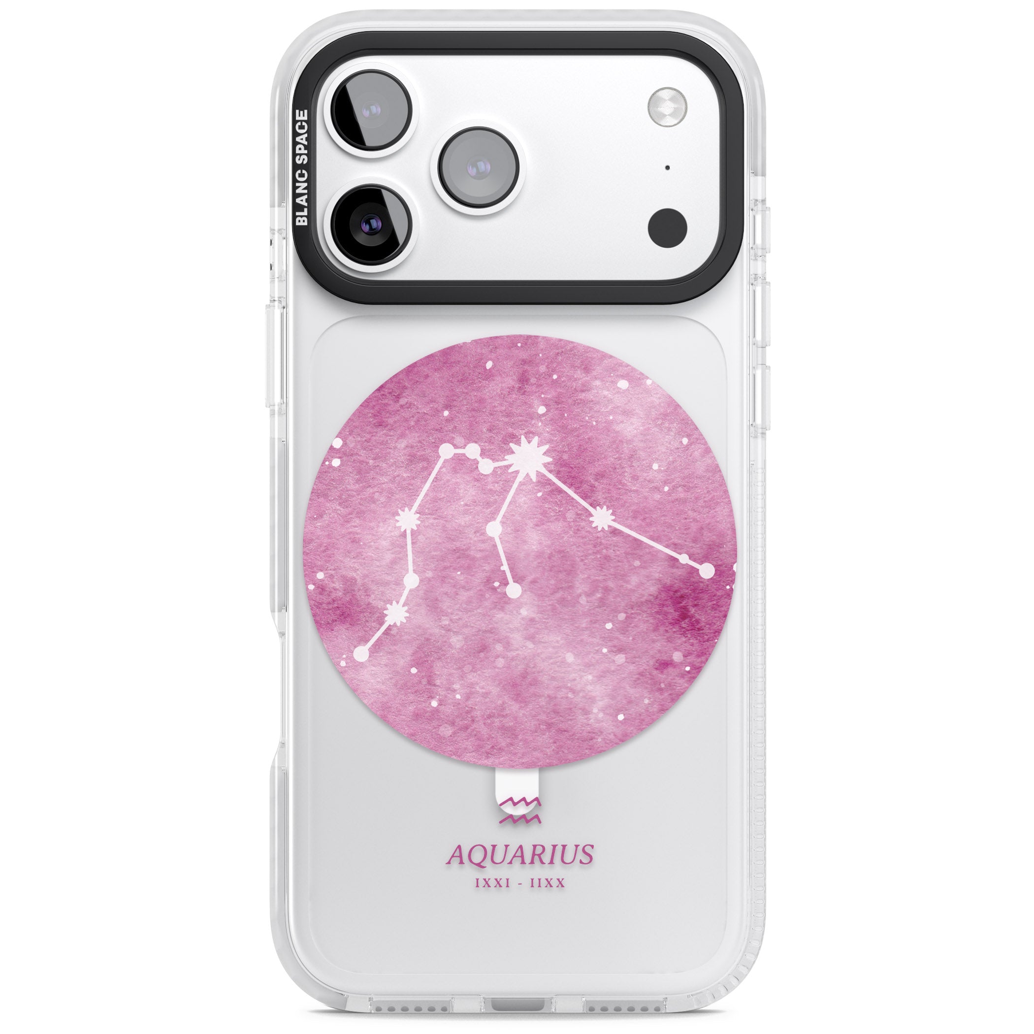 Aquarius Zodiac iPhone 17 Pro Max Impact Pro Clear Phone Case