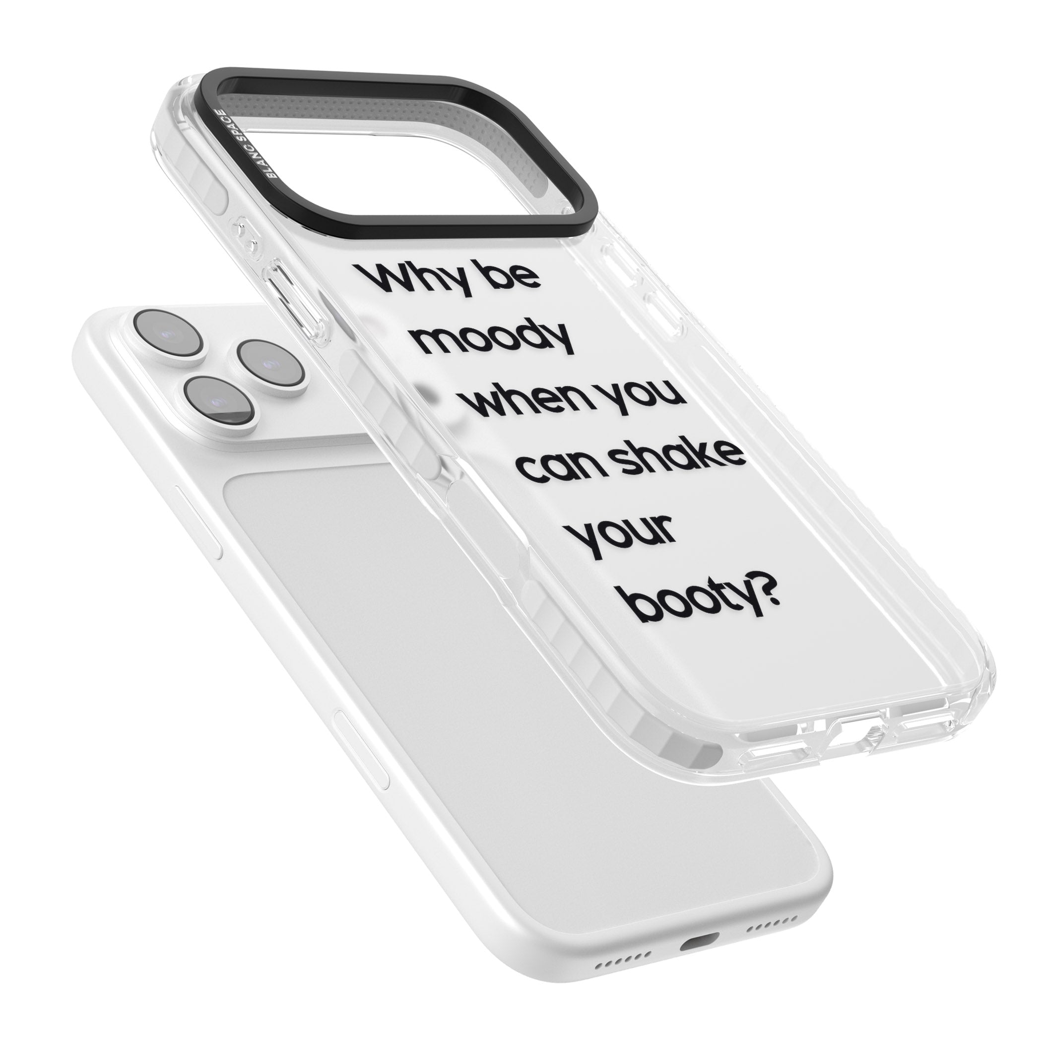 Why Be Moody? iPhone 17 Pro Max Impact Clear Phone Case Colours