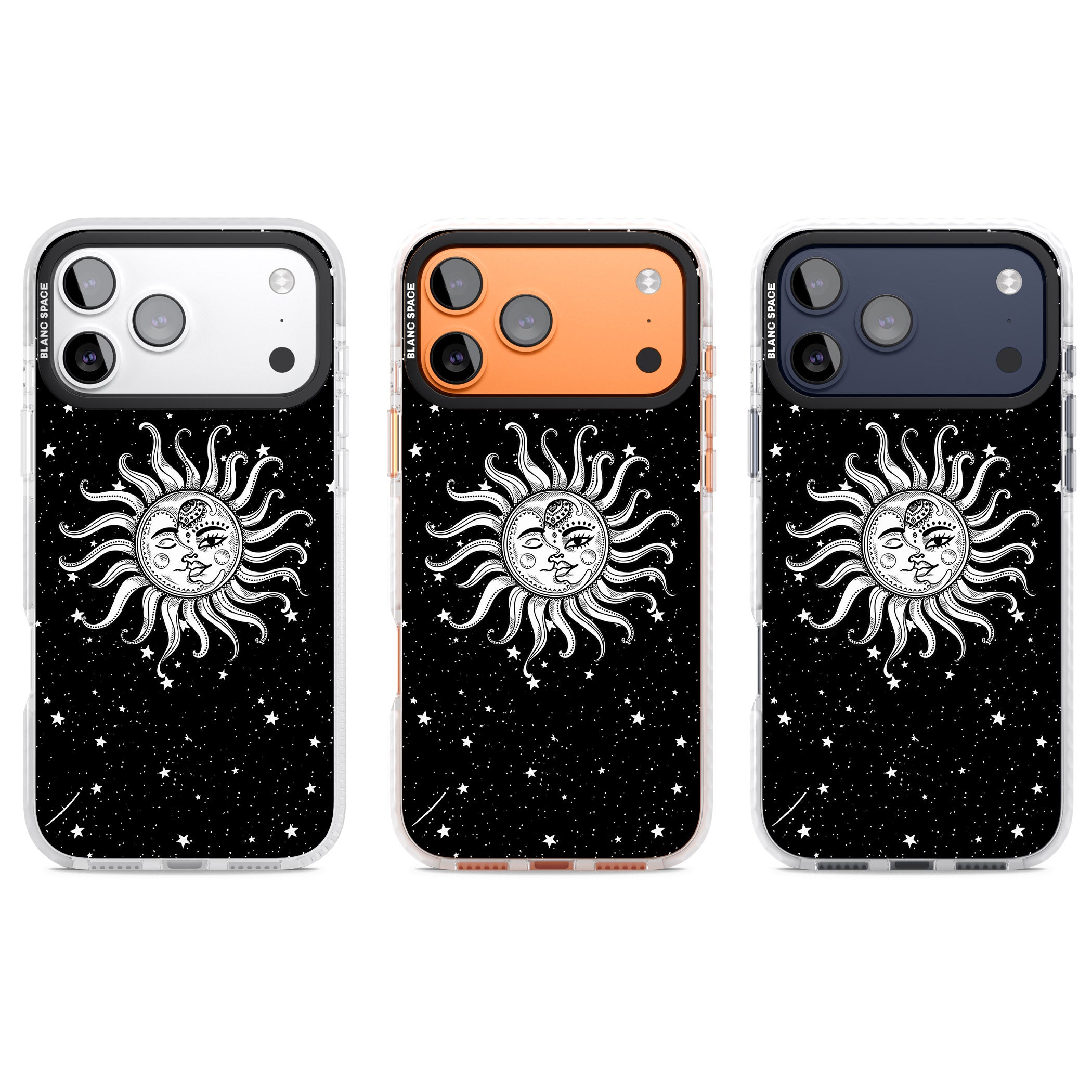 Mystic Sun Moon iPhone 17 Pro Impact Clear Phone Case APT Impact Protection