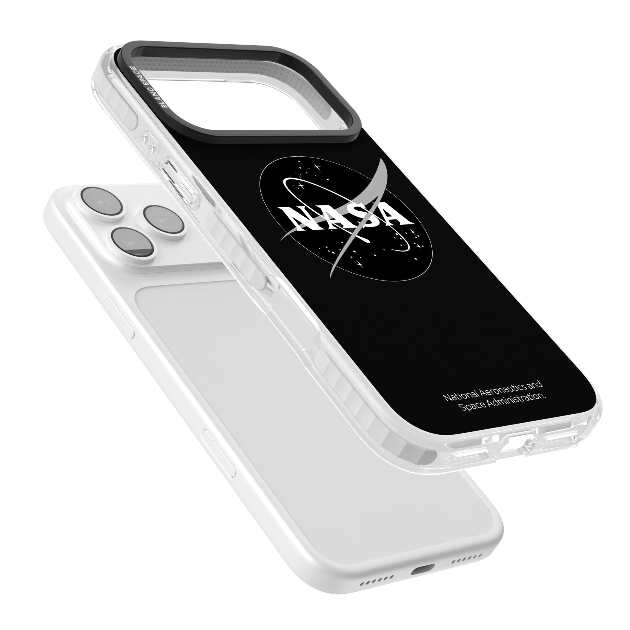 Dark Nasa Meatball iPhone 17 Pro Max Impact Clear Phone Case Colours