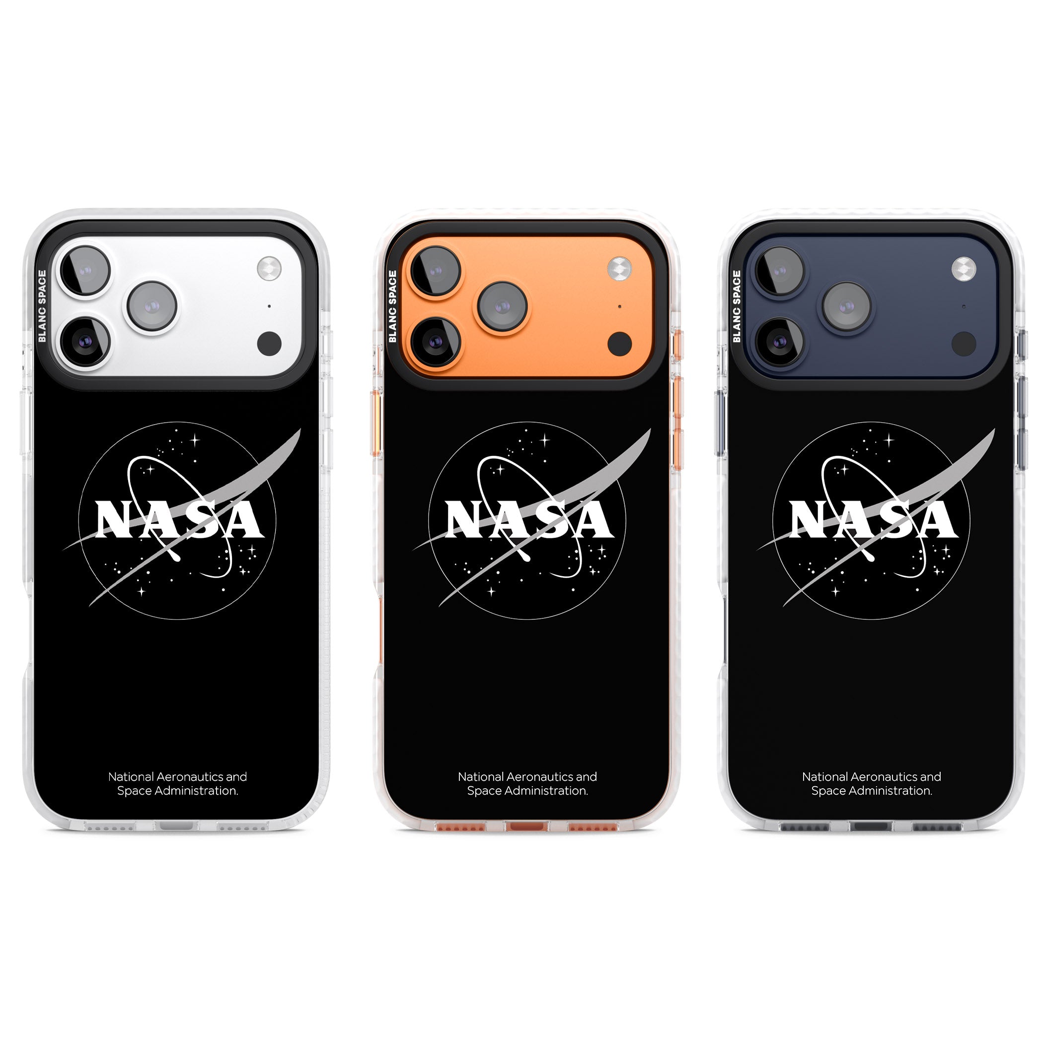 Dark Nasa Meatball iPhone 17 Pro Impact Clear Phone Case APT Impact Protection