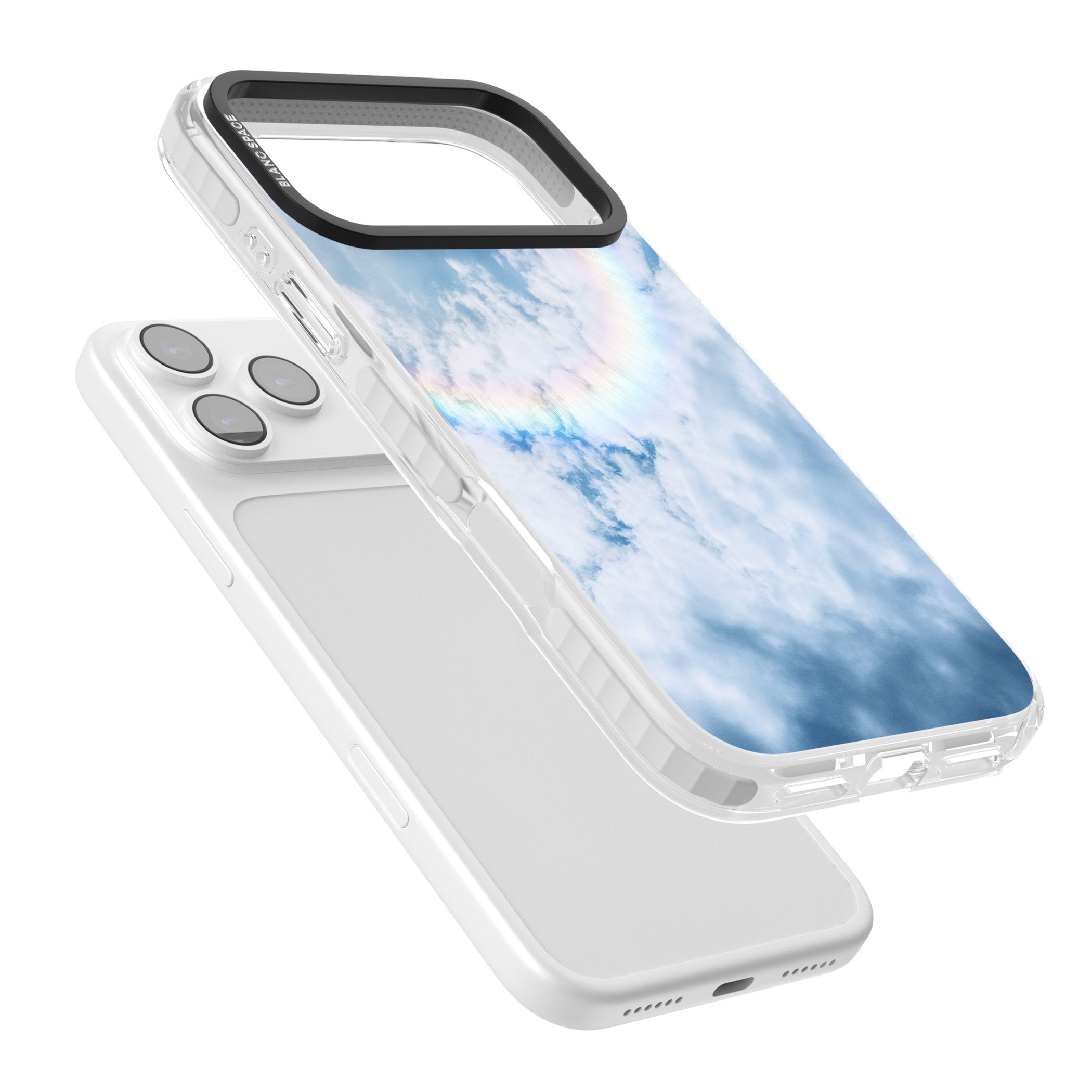 Pastel Rainbow Sky iPhone 17 Pro Max Impact Clear Phone Case Colours