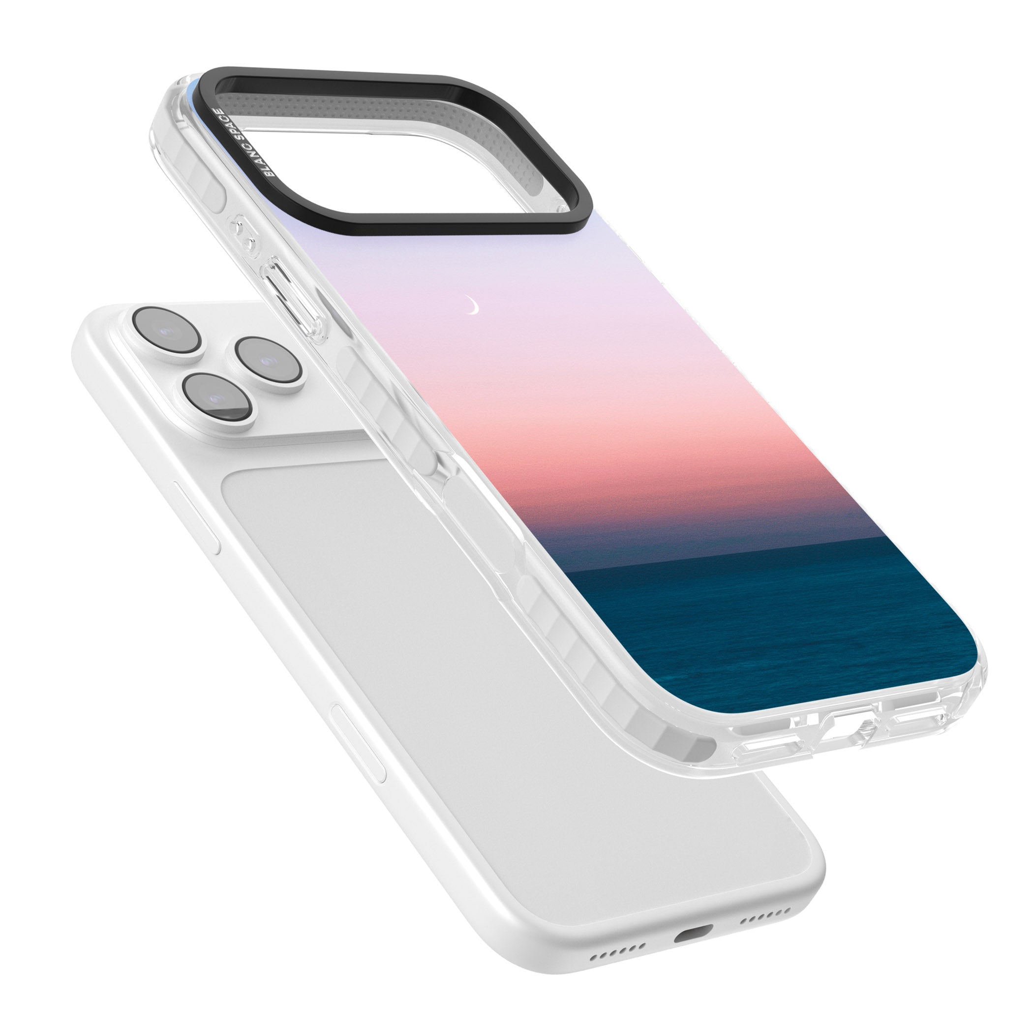 Pastel Ocean Sunset iPhone 17 Pro Max Impact Clear Phone Case Colours