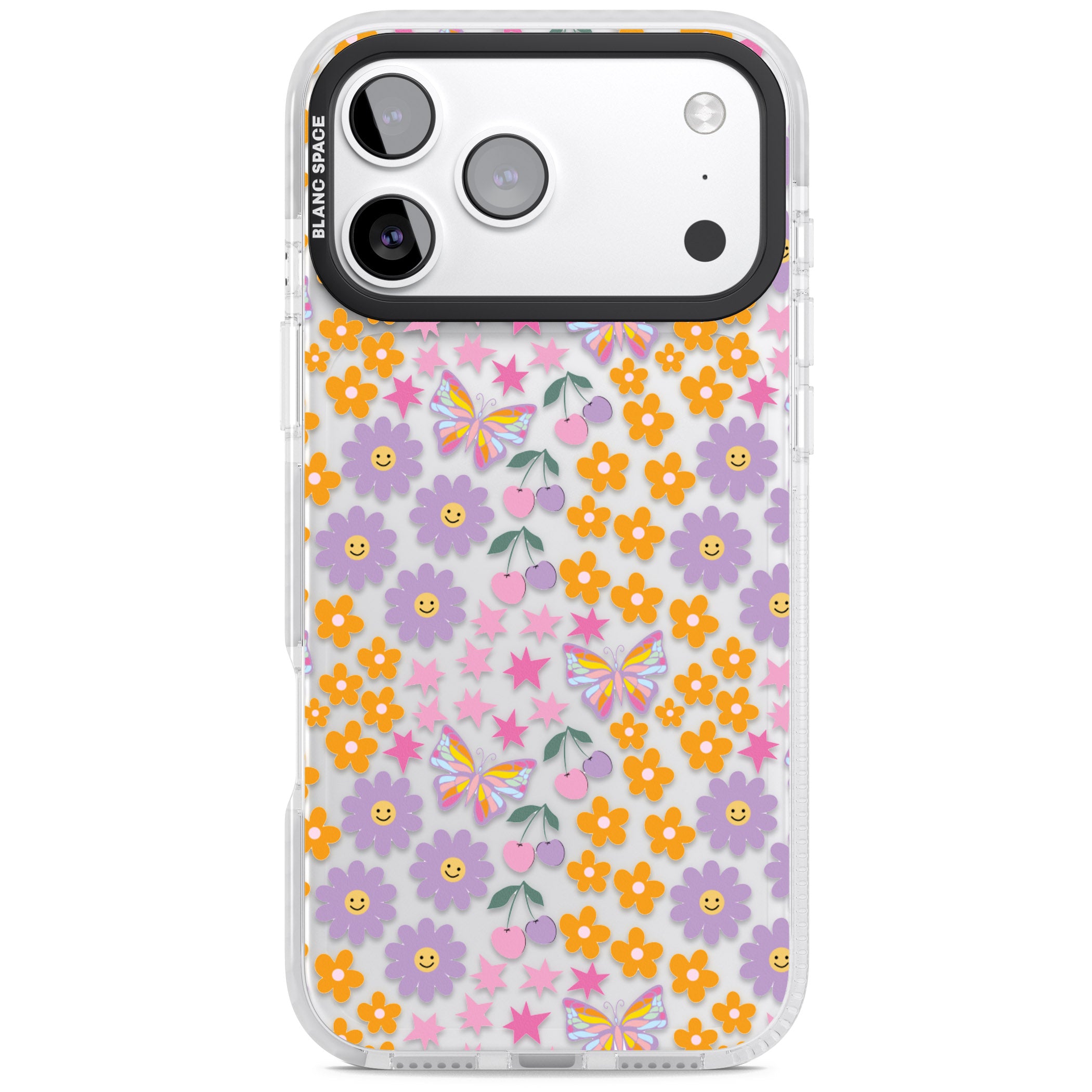 Botanical Bombardment iPhone 17 Pro Impact Clear Phone Case