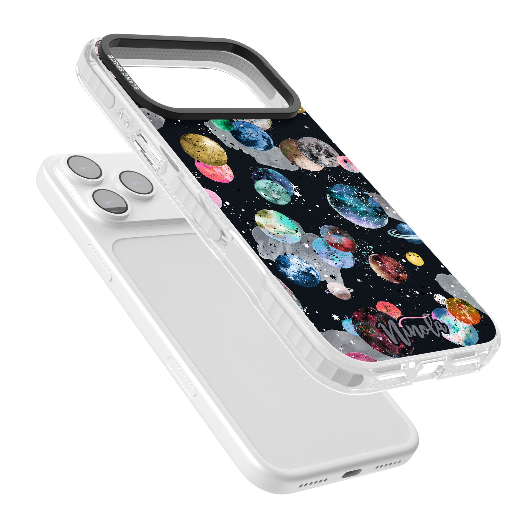 Cosmic Galaxy iPhone 17 Pro Max Impact Clear Phone Case Colours