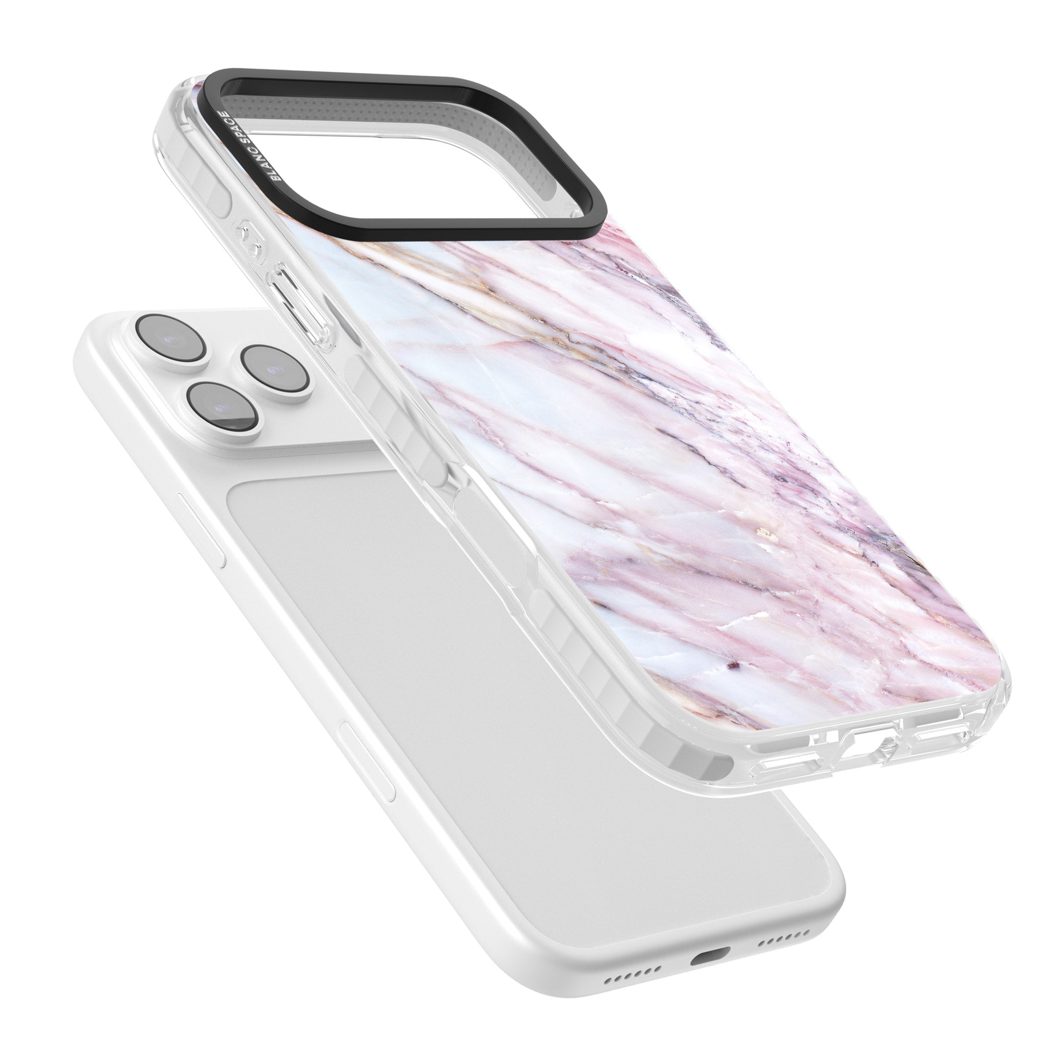 Blush Marble Glow iPhone 17 Pro Max Impact Clear Phone Case Colours