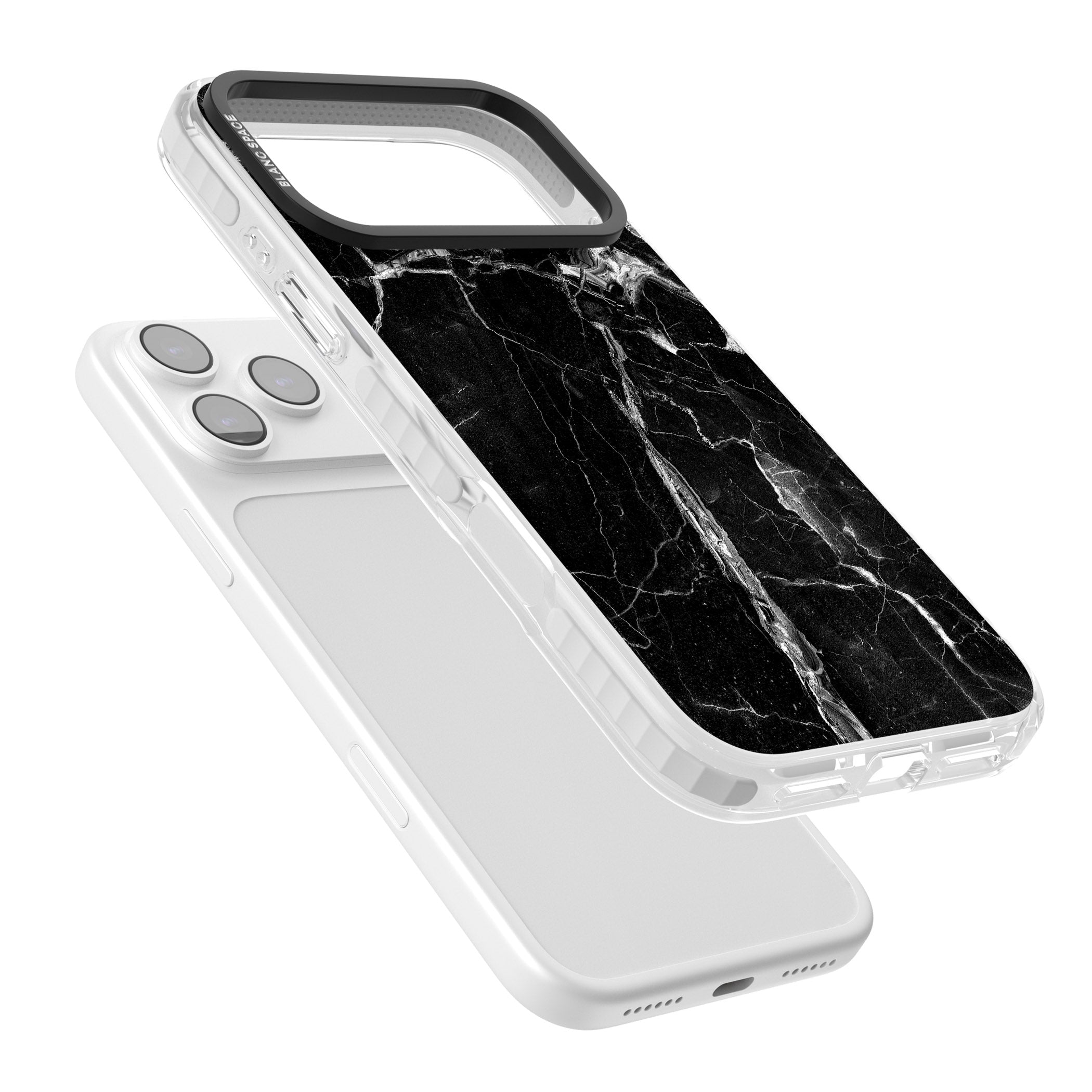 Black Onyx Marble iPhone 17 Pro Max Impact Clear Phone Case Colours