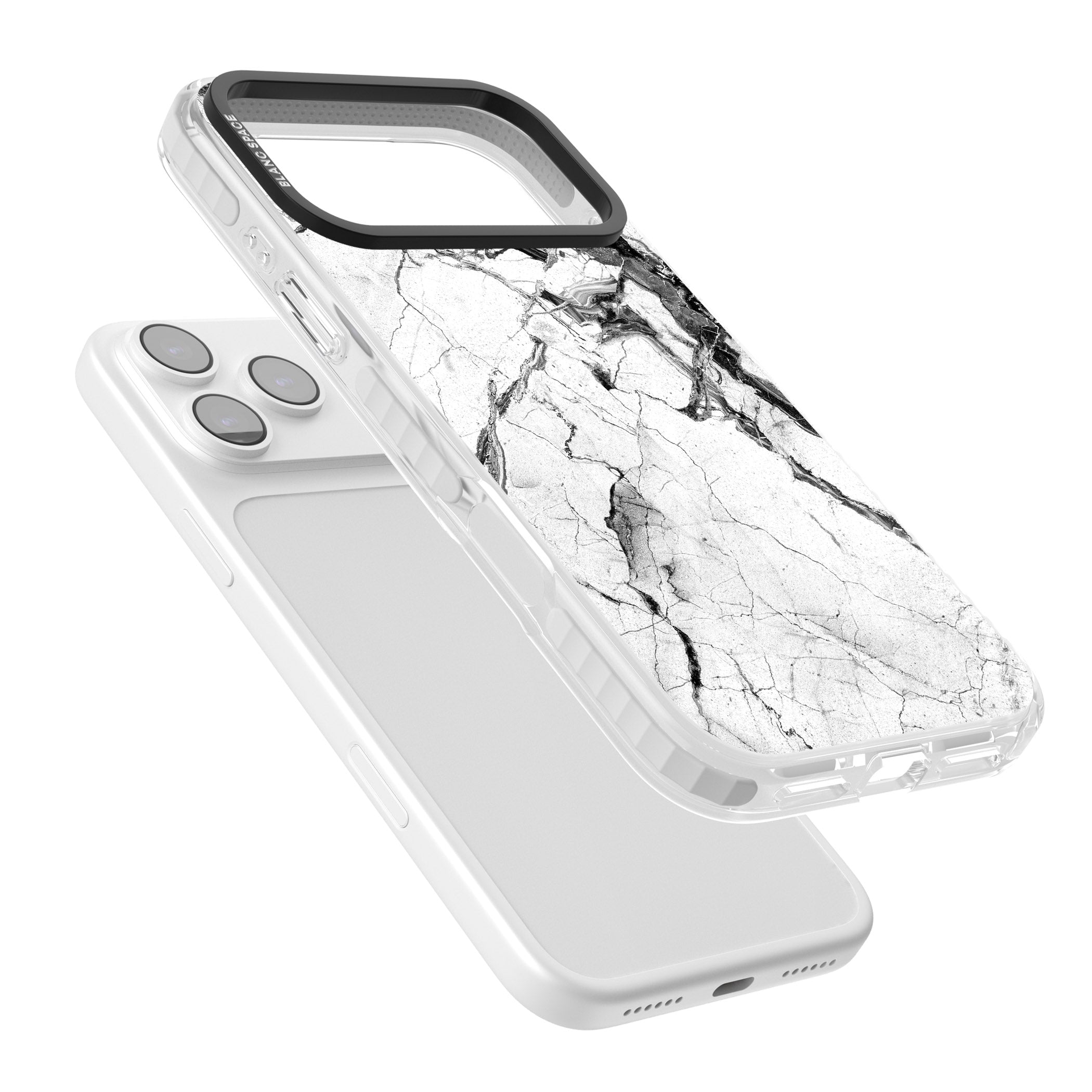 Storm Marble iPhone 17 Pro Impact Clear Phone Case Colours