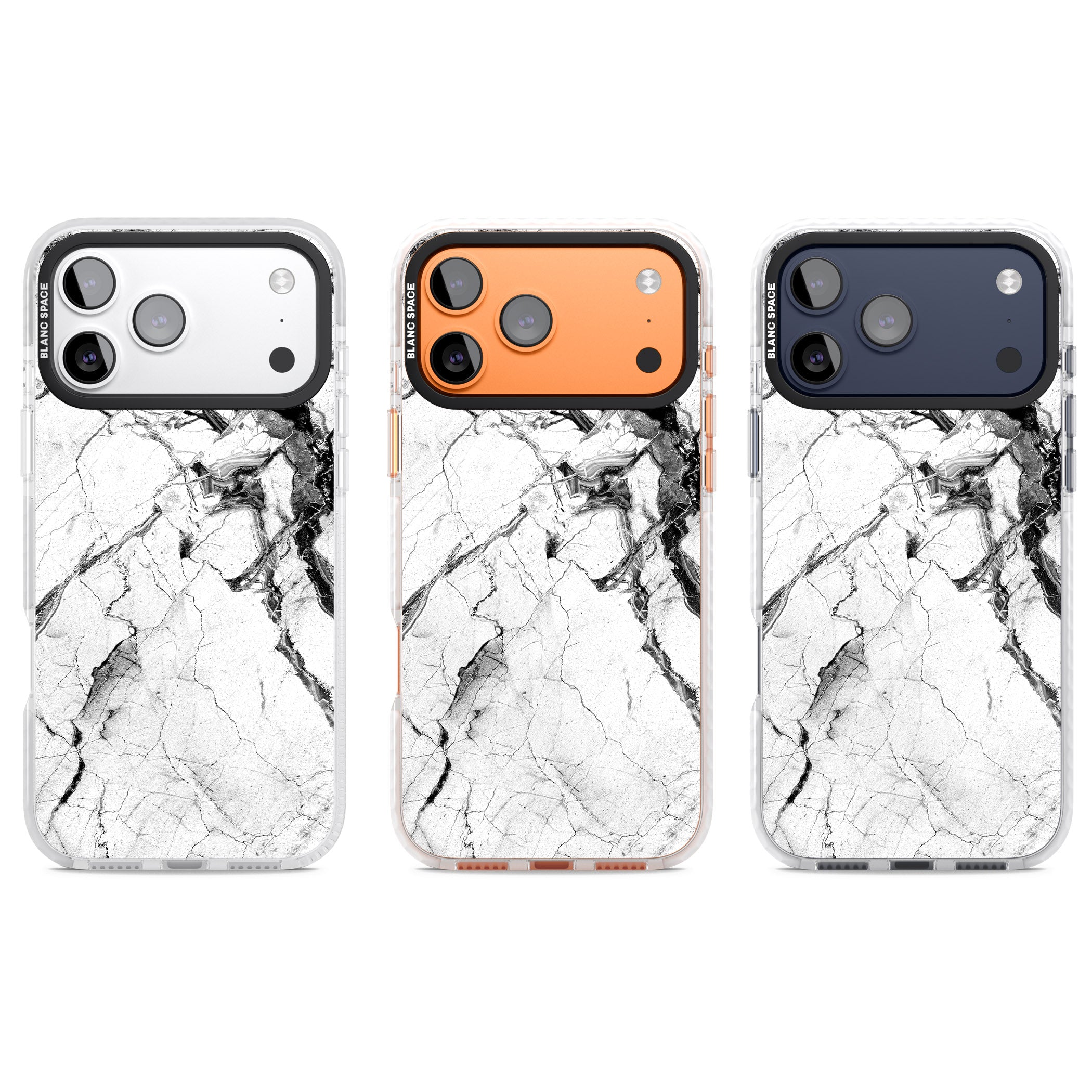 Storm Marble iPhone 17 Pro Impact Clear Phone Case APT Impact Protection