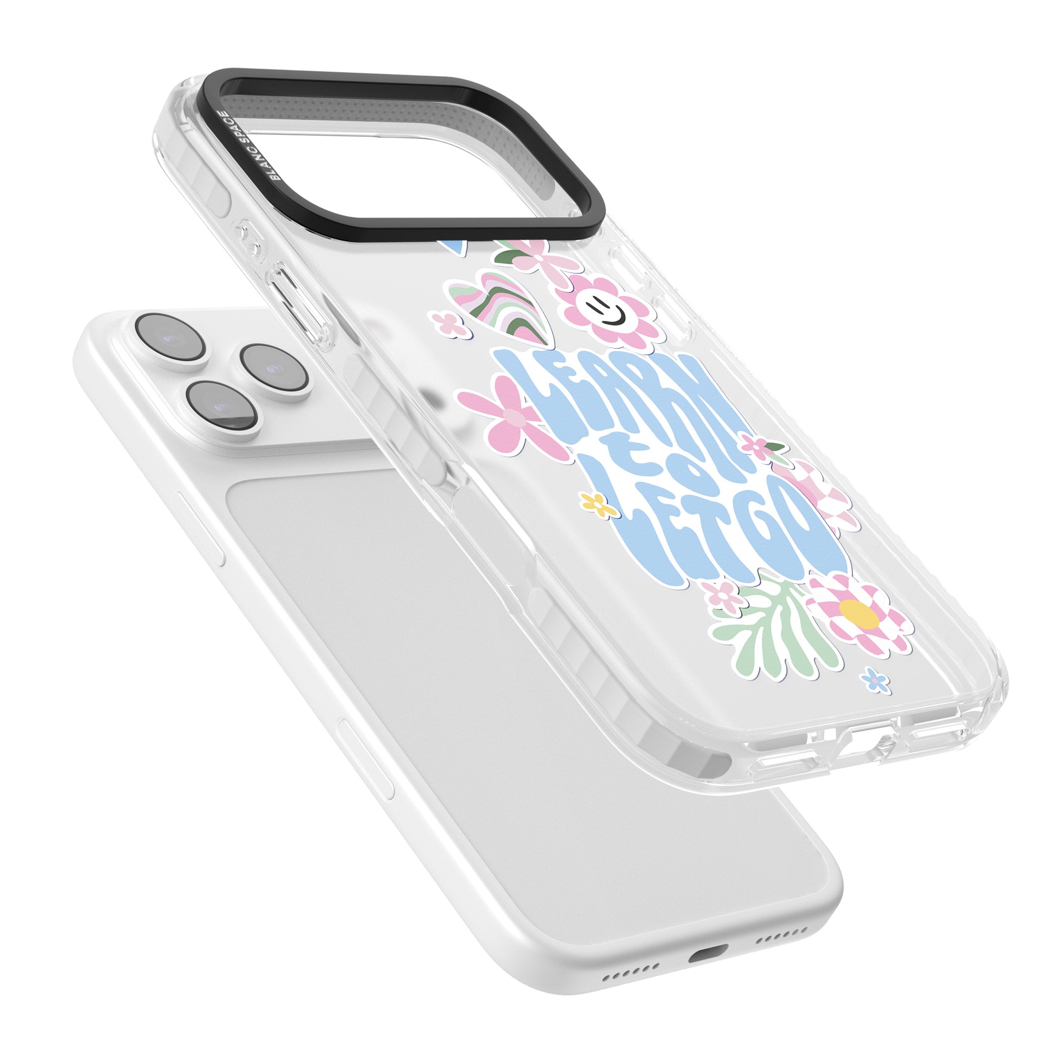 Learn To Let Go iPhone 17 Pro Max Impact Clear Phone Case Colours