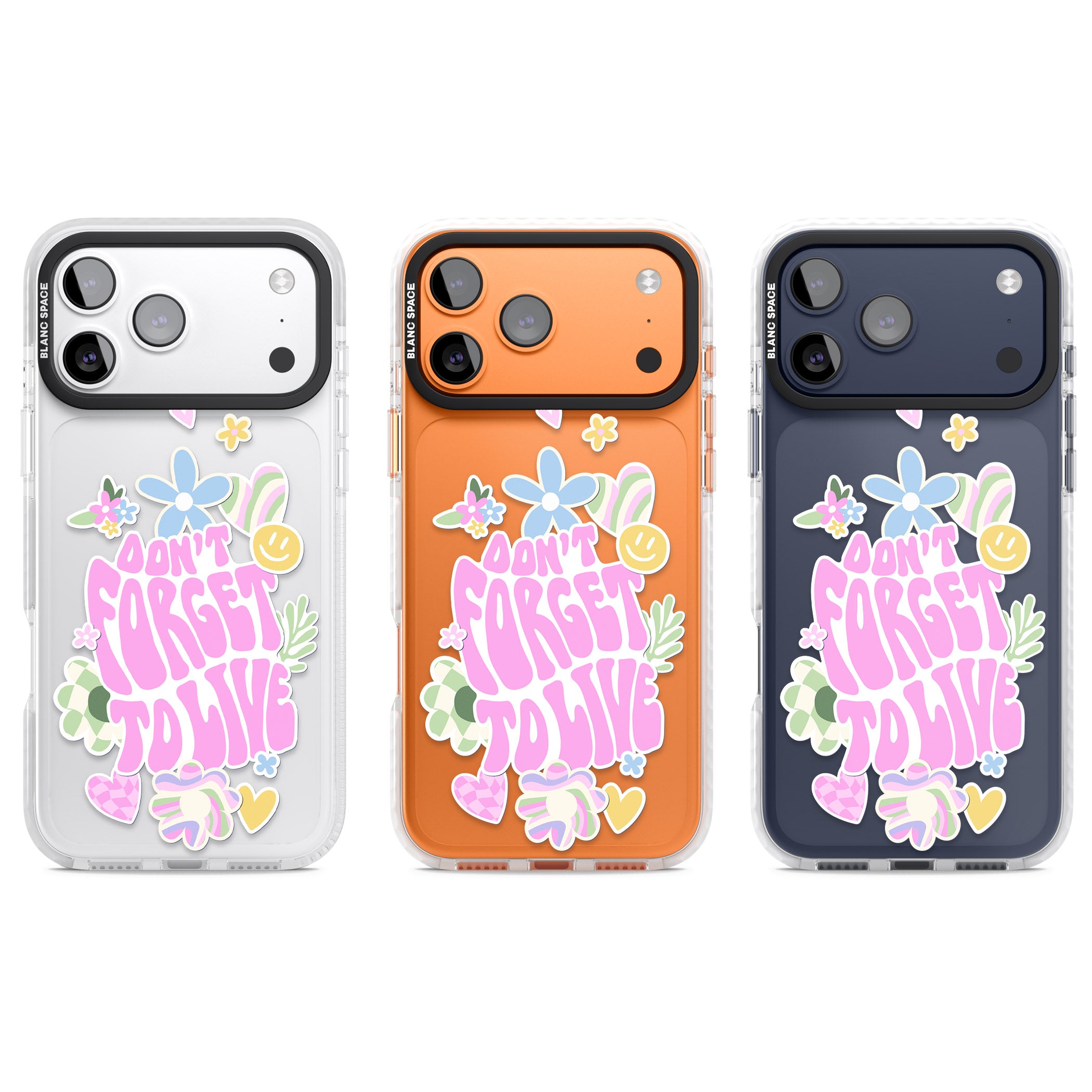 Don'T Forget To Live iPhone 17 Pro Impact Clear Phone Case APT Impact Protection